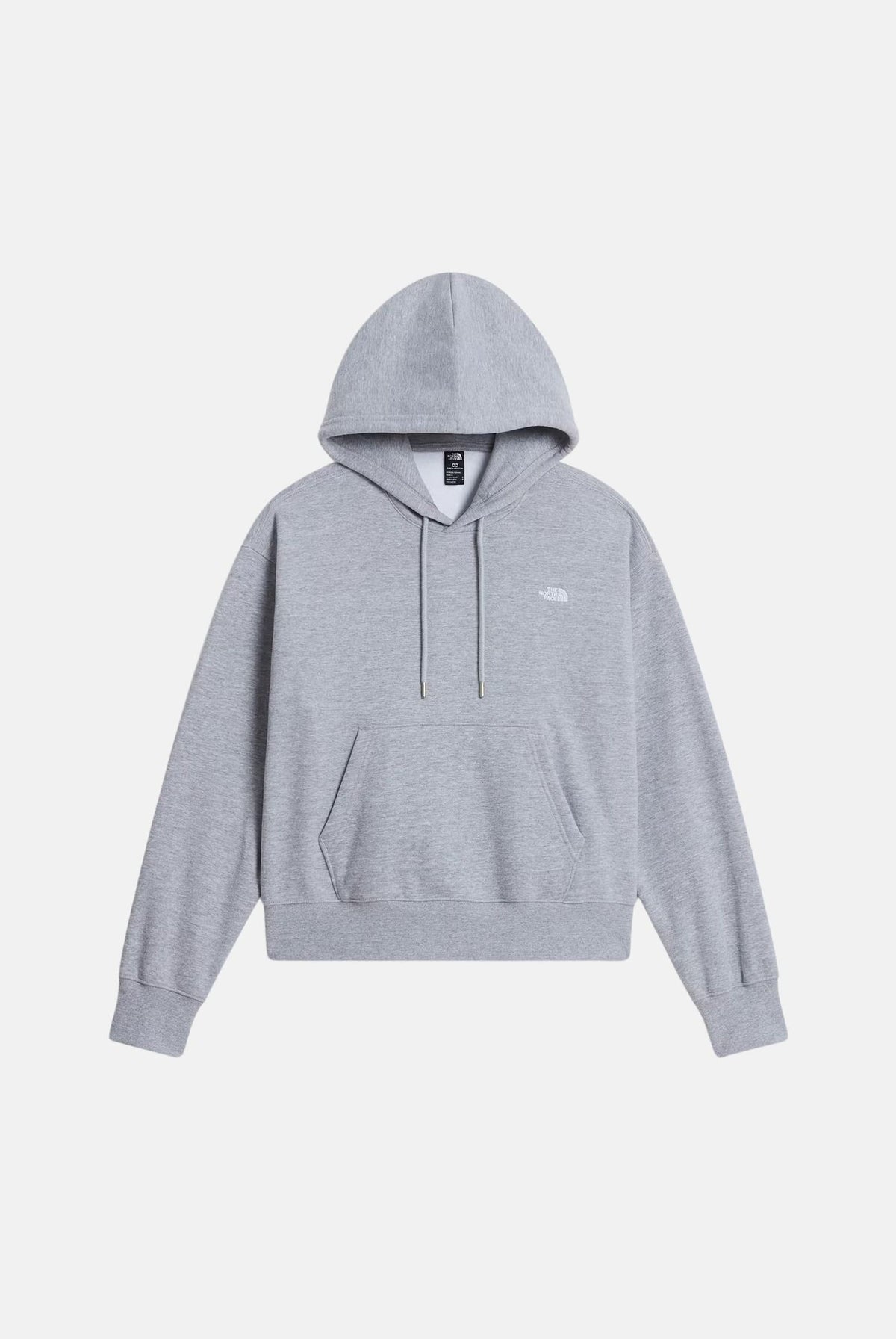 THE NORTH FACE Felpa con cappuccio SIMPLE DOME HOODIE grigio da donna con tasca a marsupio frontale. NF0A8HBXCQO1 . THE NORTH FACE