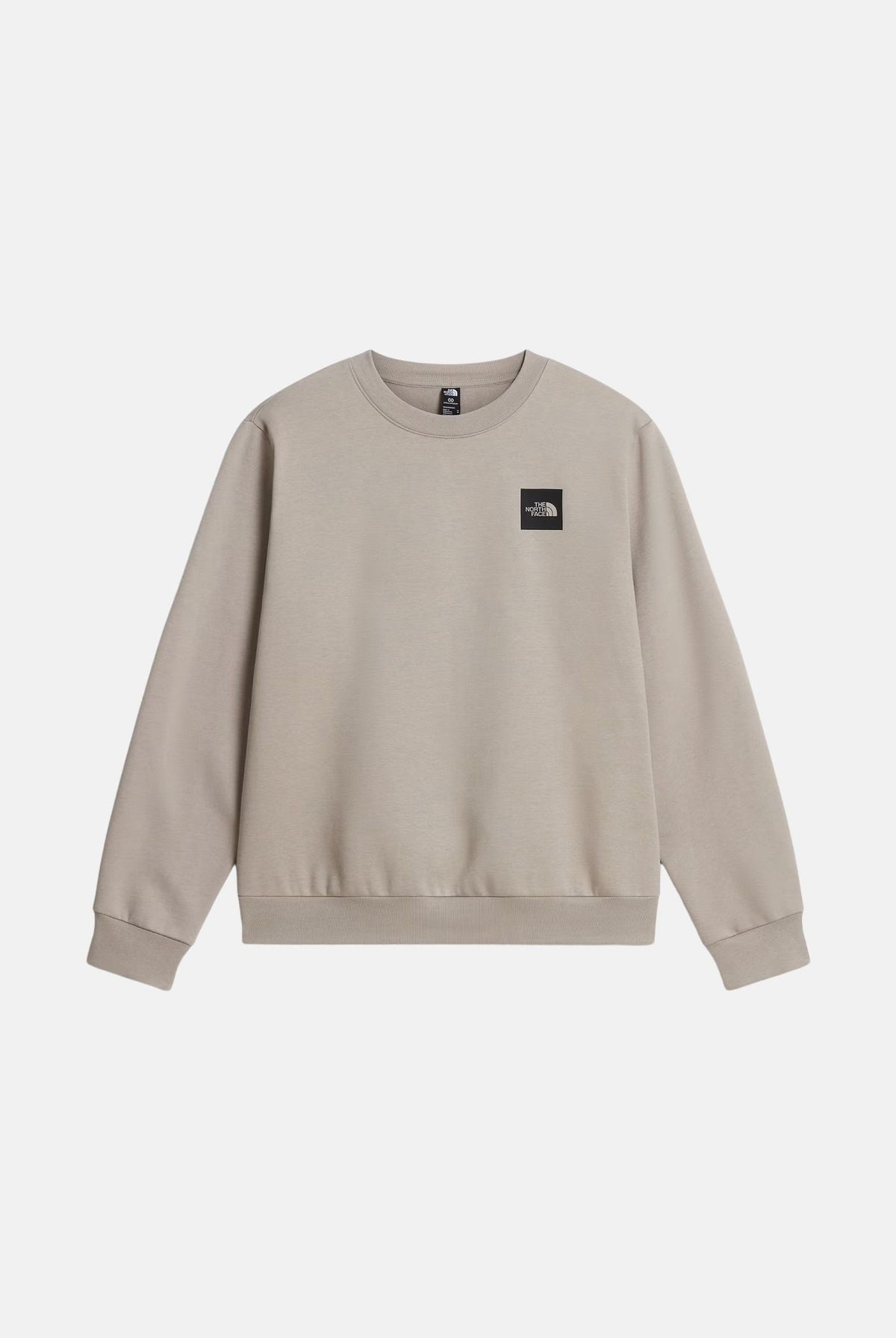 THE NORTH FACE Felpa girocollo SIMPLE DOME CREW beige da uomo piccolo logo sul petto. NF0A8JAY2MB1 . THE NORTH FACE