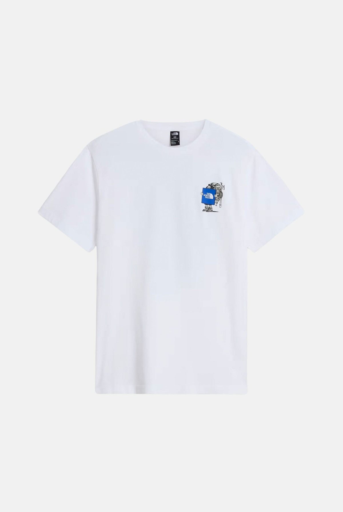 THE NORTH FACE T-shirt manica corta SIMPLE DOME bianca per uomo e donna con logo stampato sul petto e sul retro. NF0A8JB4FN41 . THE NORTH FACE