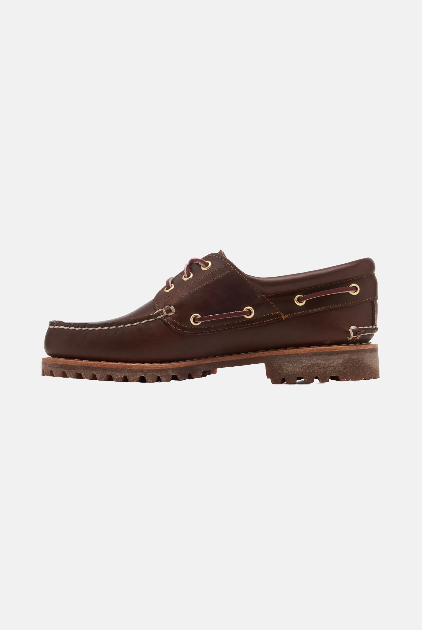 TIMBERLAND Mocassini Timberland® Authentic 3-Eye Lug Handsewn marroni da uomo TB0300032141 . TIMBERLAND