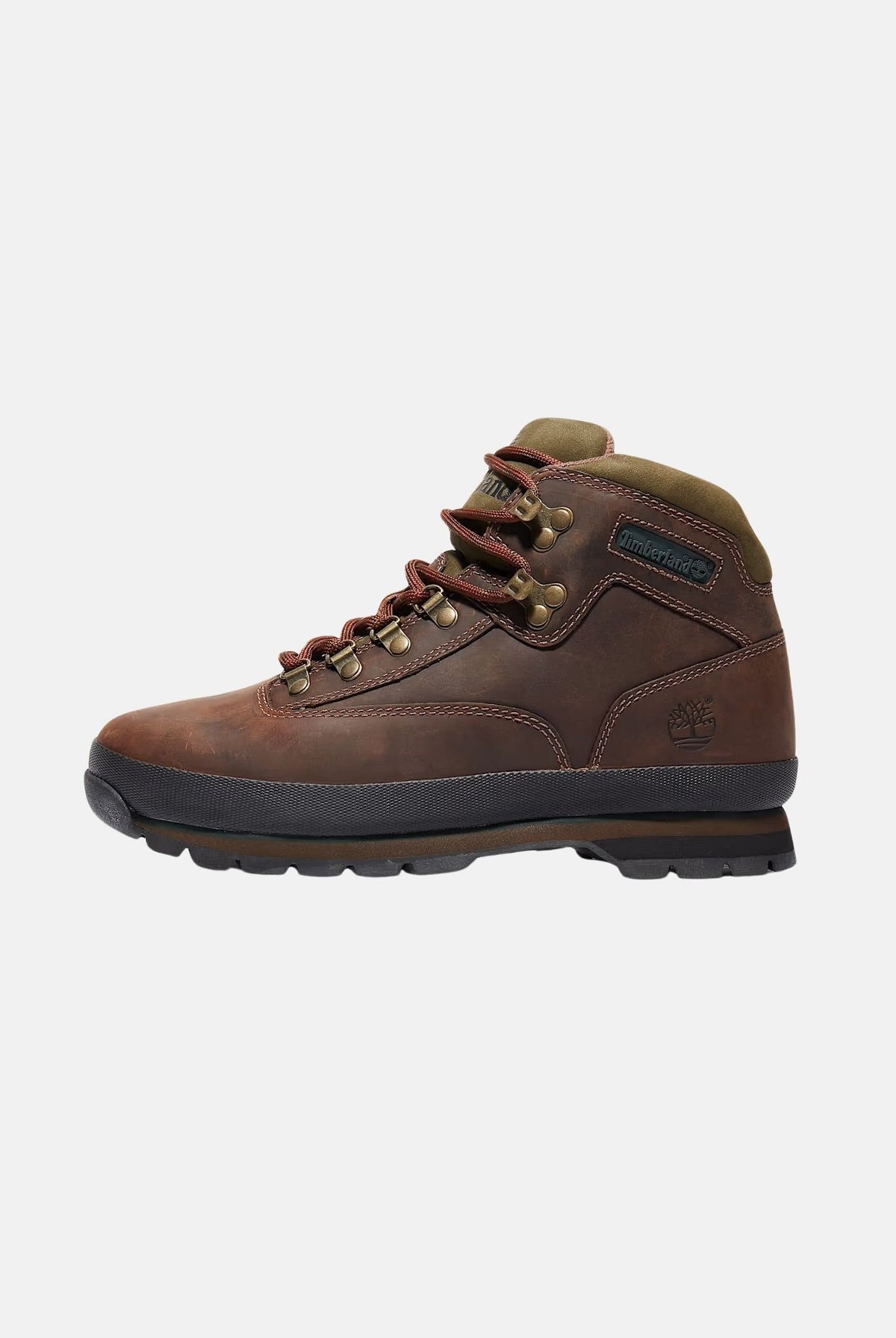 TIMBERLAND Stivaletti EURO HIKER marroni da uomo con tomaia in pelle, allacciatura con ganci metallici TB0951002141 . TIMBERLAND