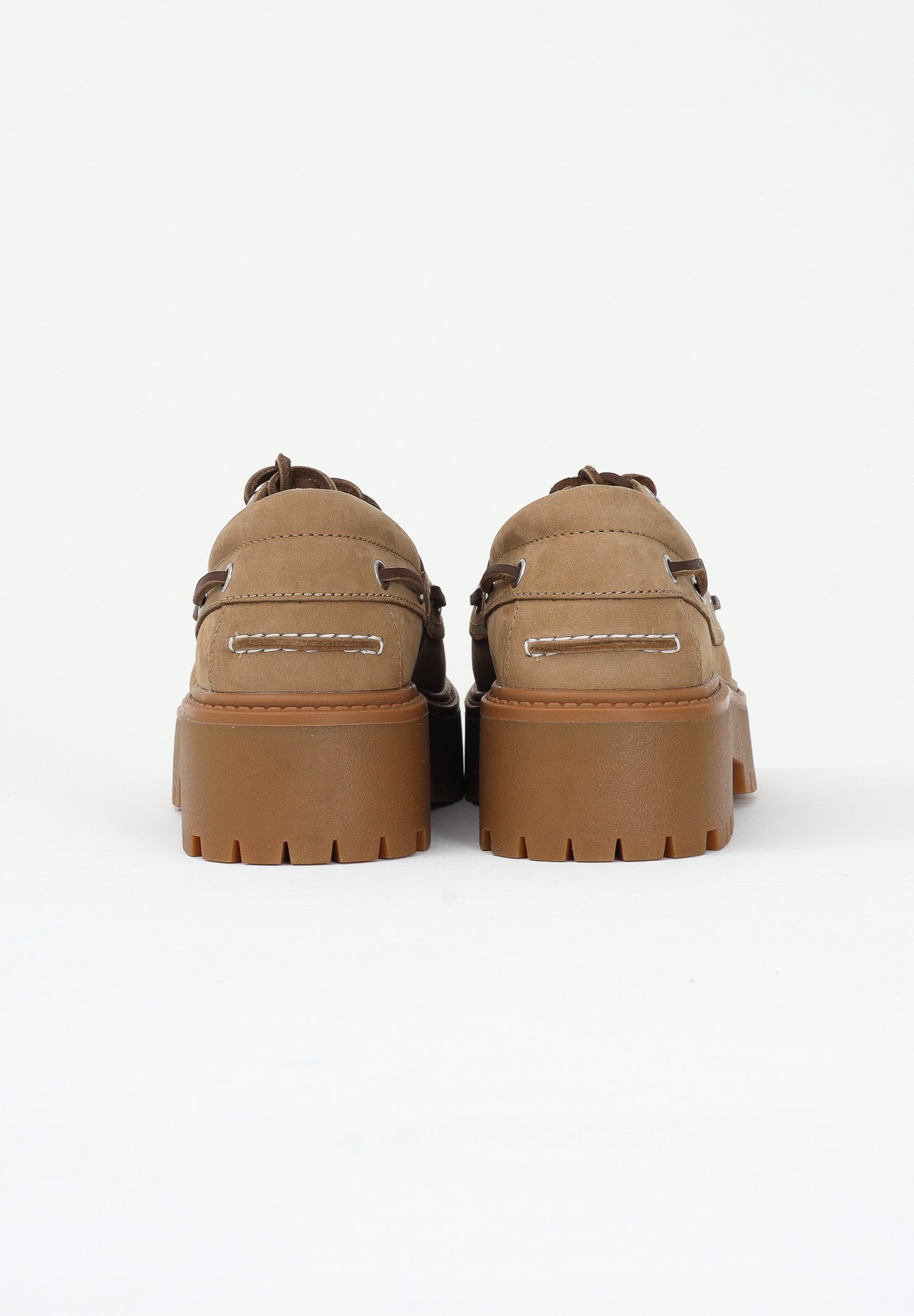 TIMBERLAND Mocassini con Plateau Stone Street beige da donna TB0A2GVFEN31 . TIMBERLAND