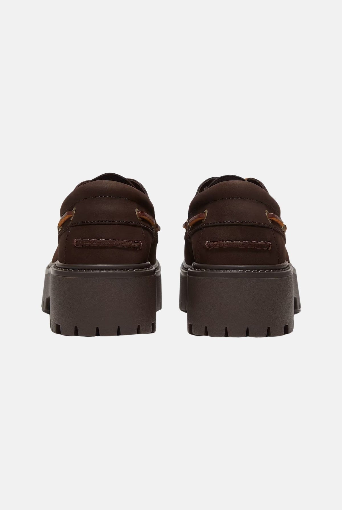 TIMBERLAND Mocassini Stone Street Platform marrone scuro per uomo e donna con suola platform carrarmato. TB0A2GVFW071 . TIMBERLAND