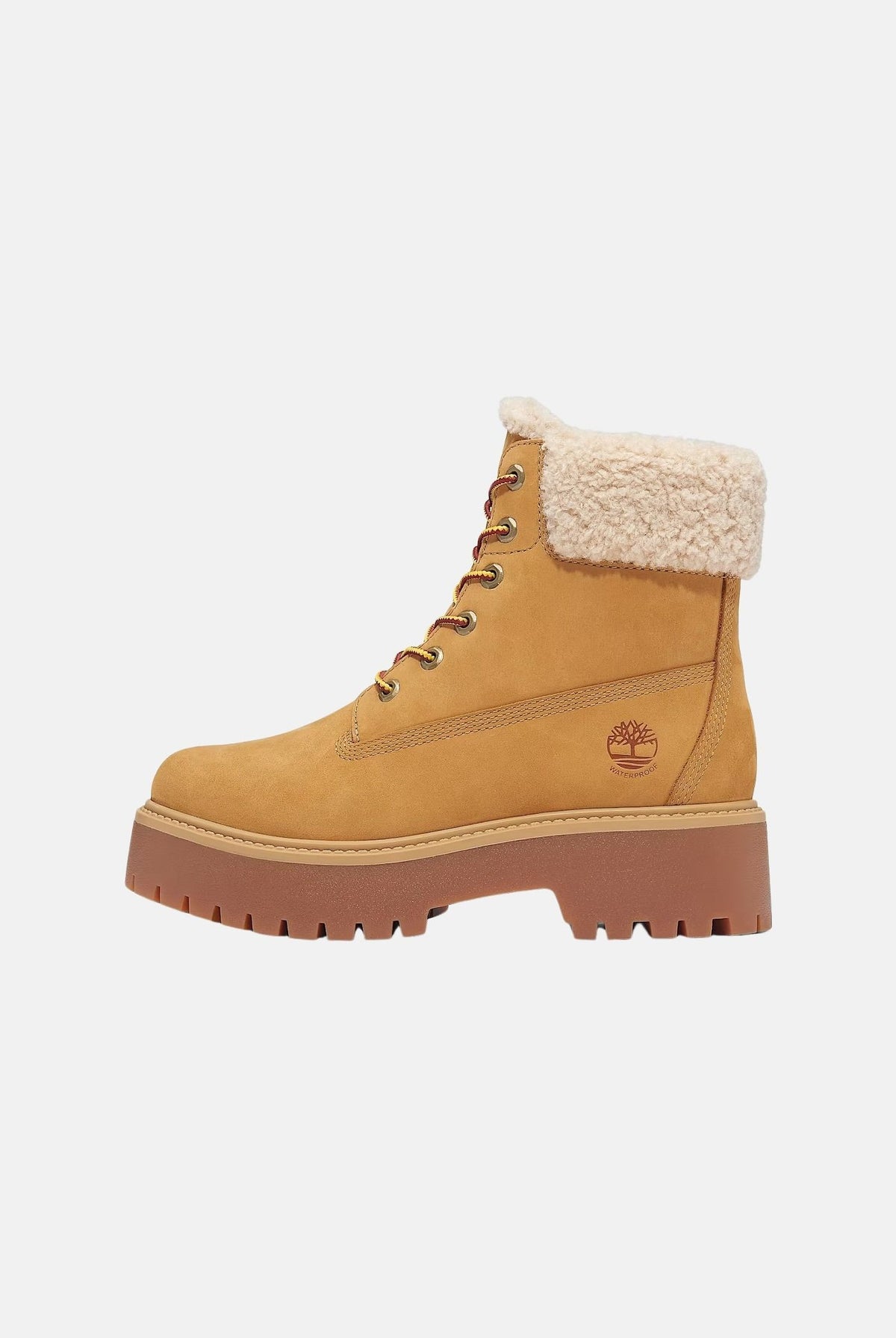 TIMBERLAND Anfibi impermeabili Plateau Stone Street gialli da donna con profilo in ecopelliccia TB0A2PU67541 . TIMBERLAND