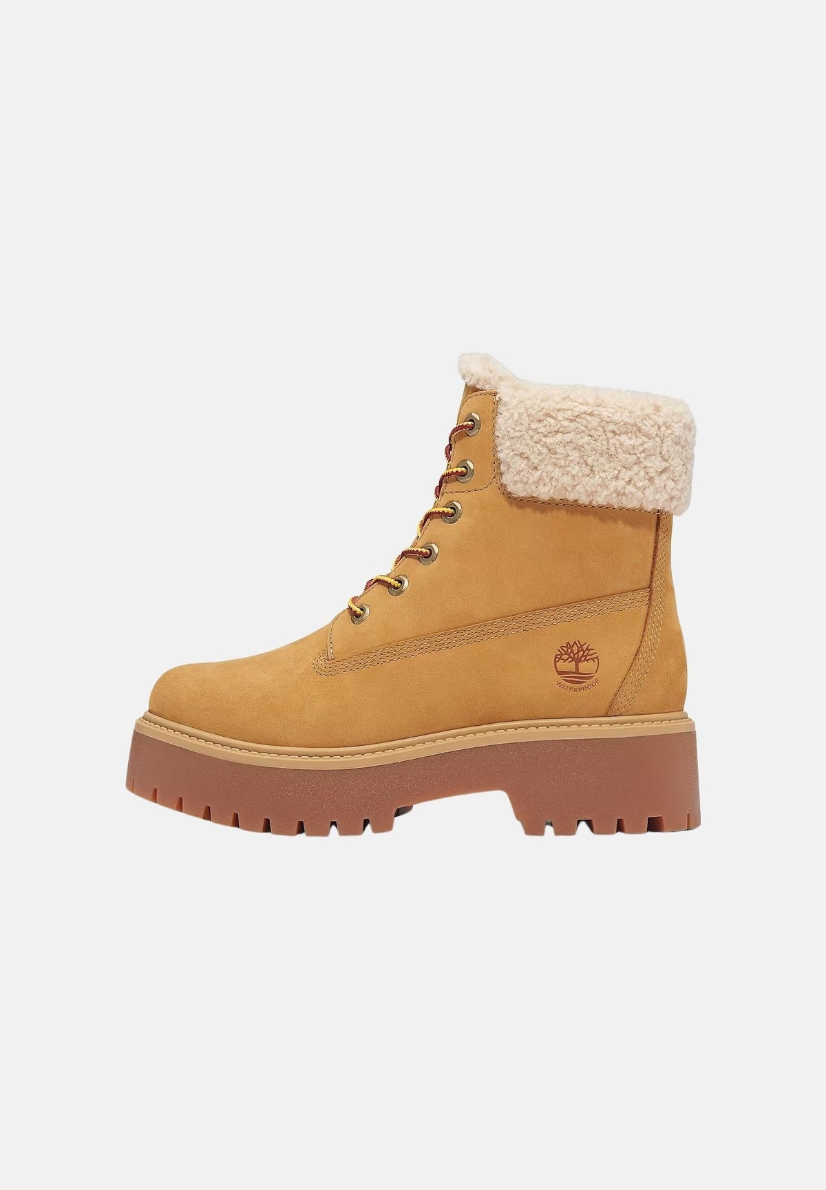 TIMBERLAND Anfibi impermeabili Plateau Stone Street gialli da donna con profilo in ecopelliccia TB0A2PU67541 . TIMBERLAND