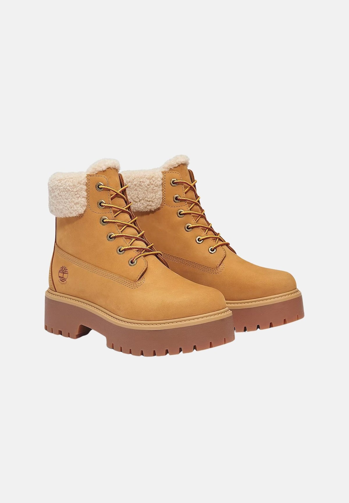 TIMBERLAND Anfibi impermeabili Plateau Stone Street gialli da donna con profilo in ecopelliccia TB0A2PU67541 . TIMBERLAND