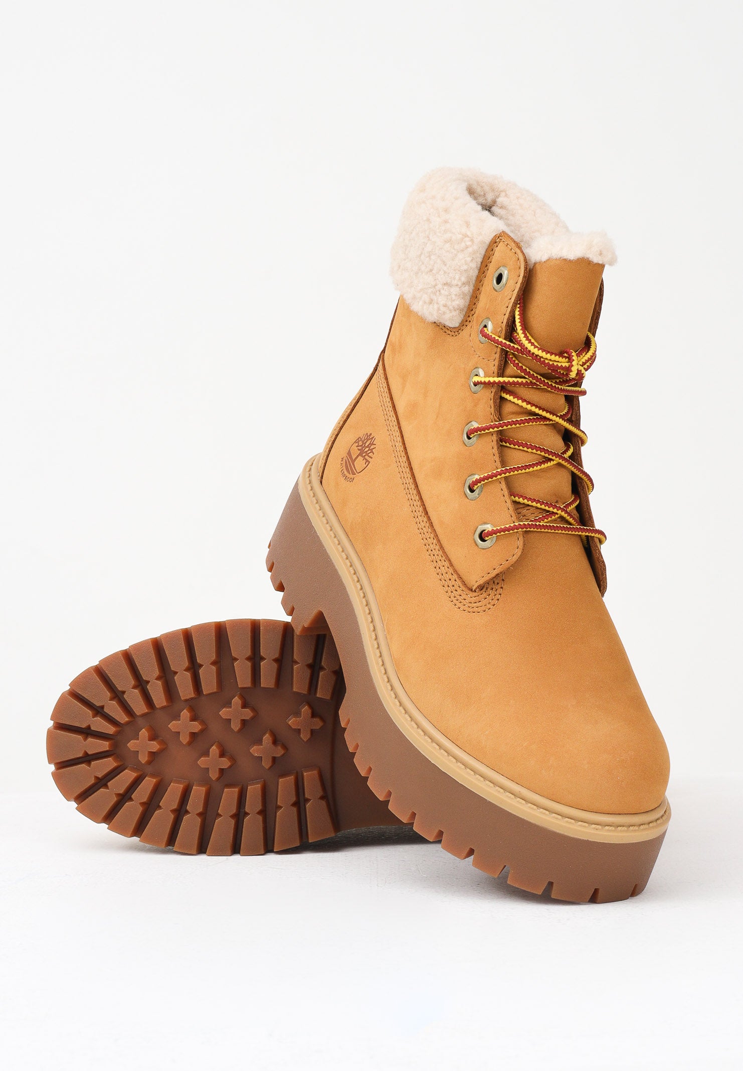TIMBERLAND Anfibi impermeabili foderati con Plateau Stone Street gialli da donna TB0A2PU67541 . TIMBERLAND