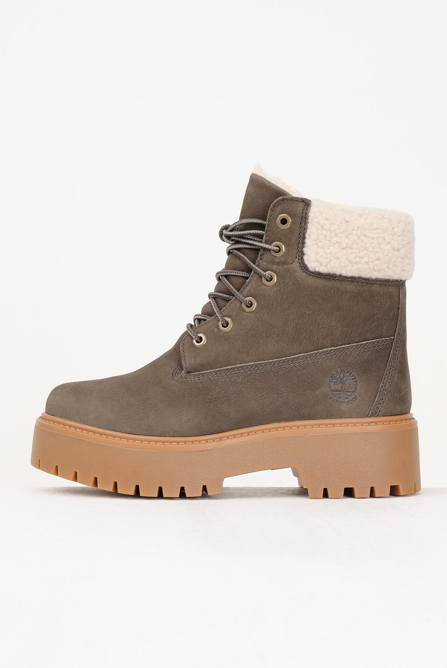 TIMBERLAND Anfibi con Plateau Stone Street taupe da donna TB0A2PU6W011 . TIMBERLAND