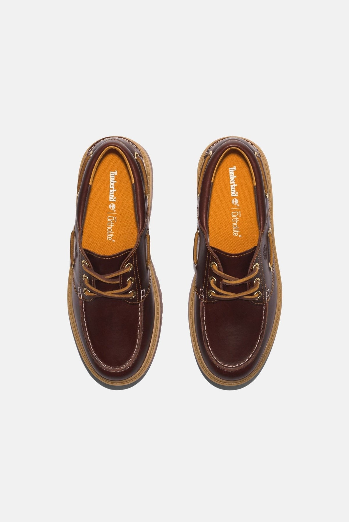 TIMBERLAND Mocassini stringati marrone scuro per uomo e donna con suola platform carrarmato TB0A2QDMD571 . TIMBERLAND