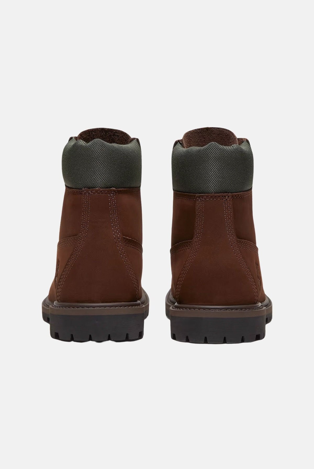 TIMBERLAND Stivaletti nabuk marrone per uomo e donna con collo imbottito e suola carrarmato in gomma. TB0A43F8A6Q1 . TIMBERLAND