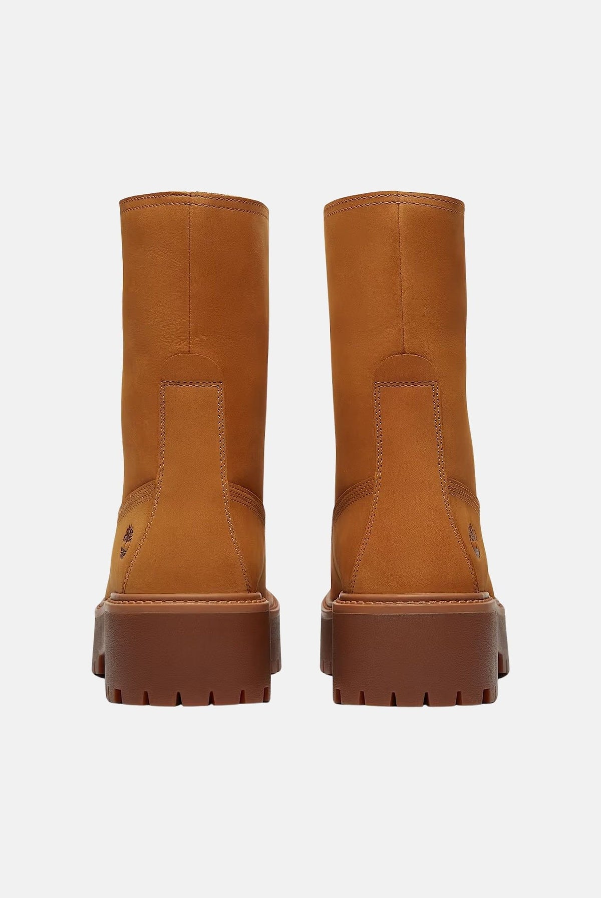 TIMBERLAND Anfibi nabuk grano-giallo per donna con sistema di allacciatura con occhielli metallici e suola platform. TB0A5SAH7541 . TIMBERLAND