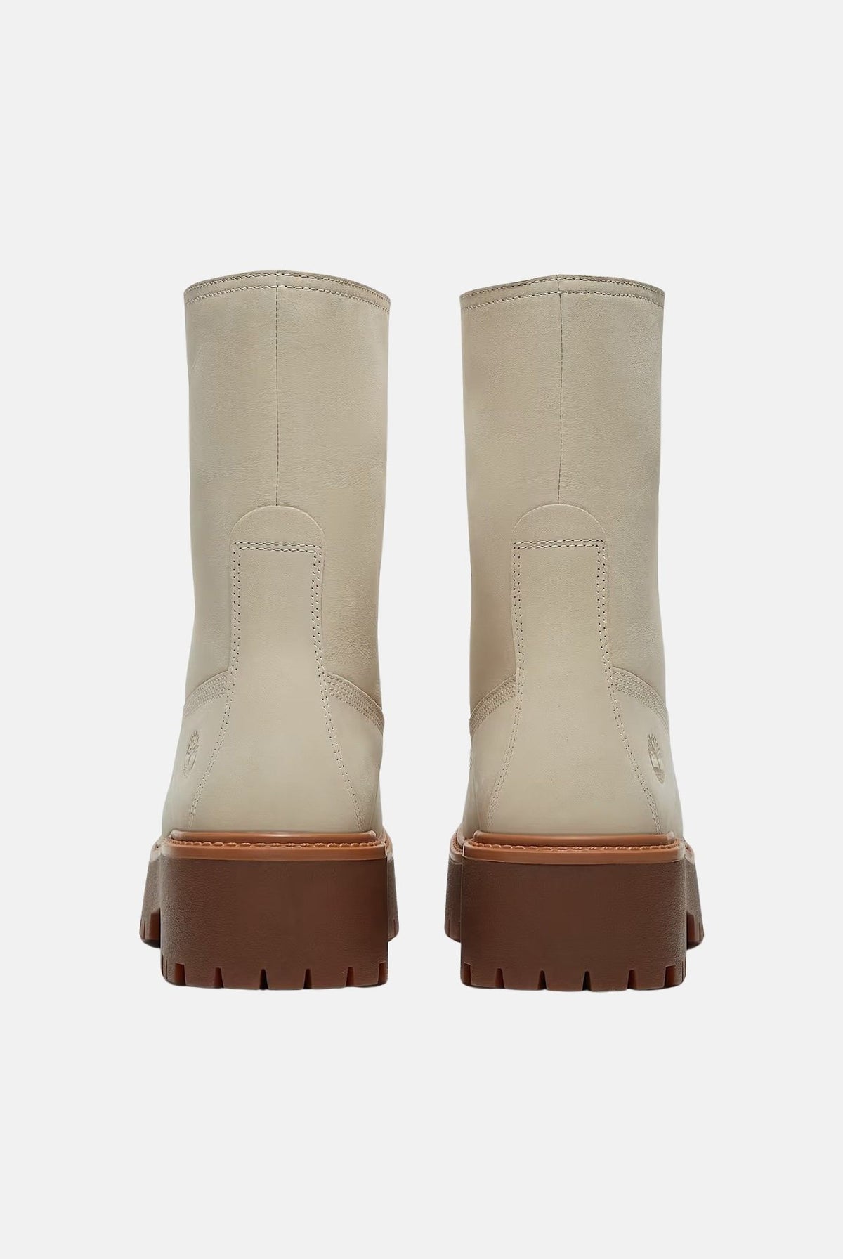 TIMBERLAND Anfibi Stone Street beige da donna con tomaia in pelle nabuk, lacci e suola platform TB0A5SAHEN71 . TIMBERLAND