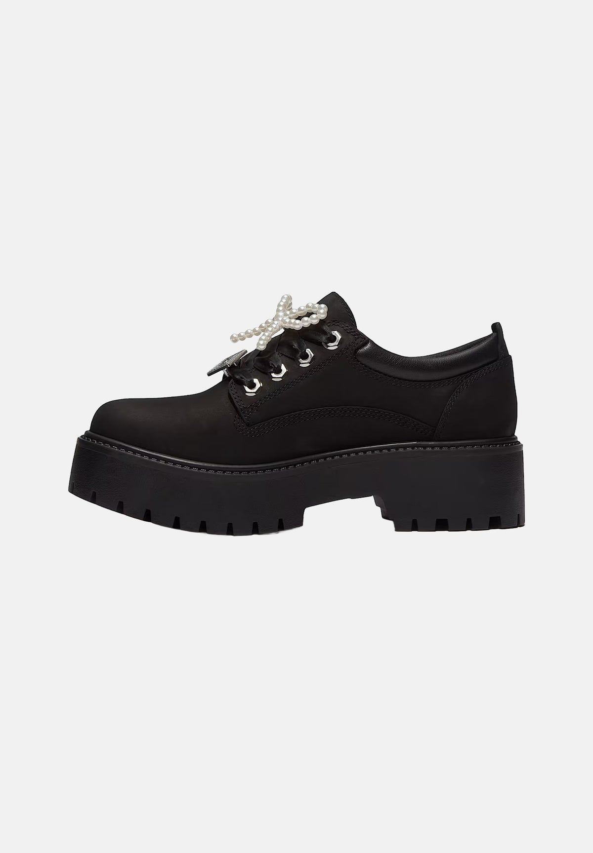 TIMBERLAND Mocassini stringati STONE STREET PLATFORM SHOE neri per uomo e donna TB0A5UF905A1 . TIMBERLAND