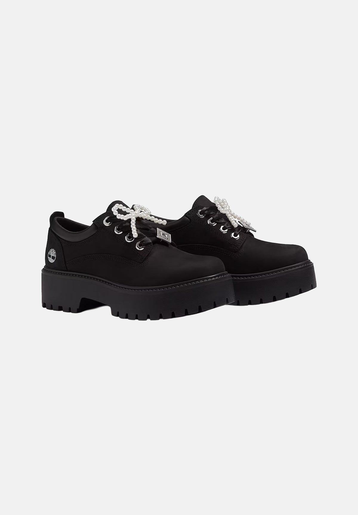 TIMBERLAND Mocassini stringati STONE STREET PLATFORM SHOE neri per uomo e donna TB0A5UF905A1 . TIMBERLAND