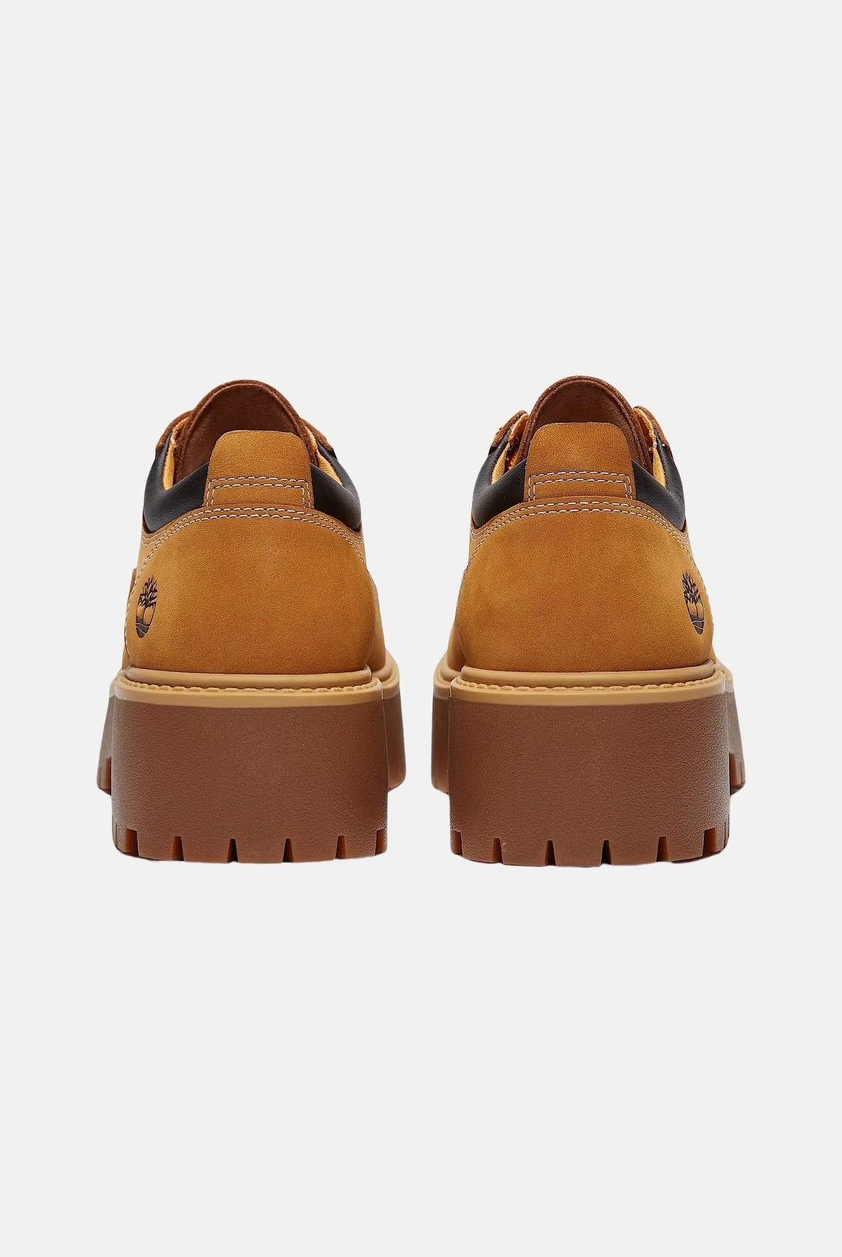 TIMBERLAND Mocassini STONE STREET marrone chiaro da donna<BR/> in pelle nubuck e suola platform carrarmato. TB0A5UF97541 . TIMBERLAND
