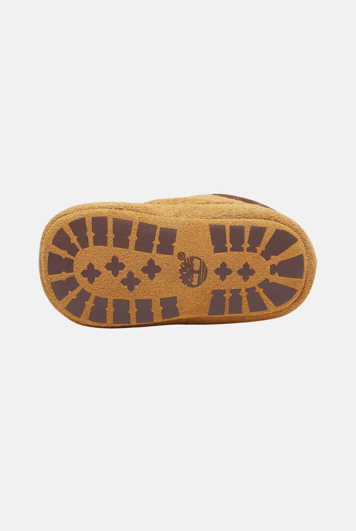 TIMBERLAND Scarpe da culla camoscio gialle per neonato con pratica chiusura a strappo e logo impresso. TB0A6H8GEZ01 . TIMBERLAND