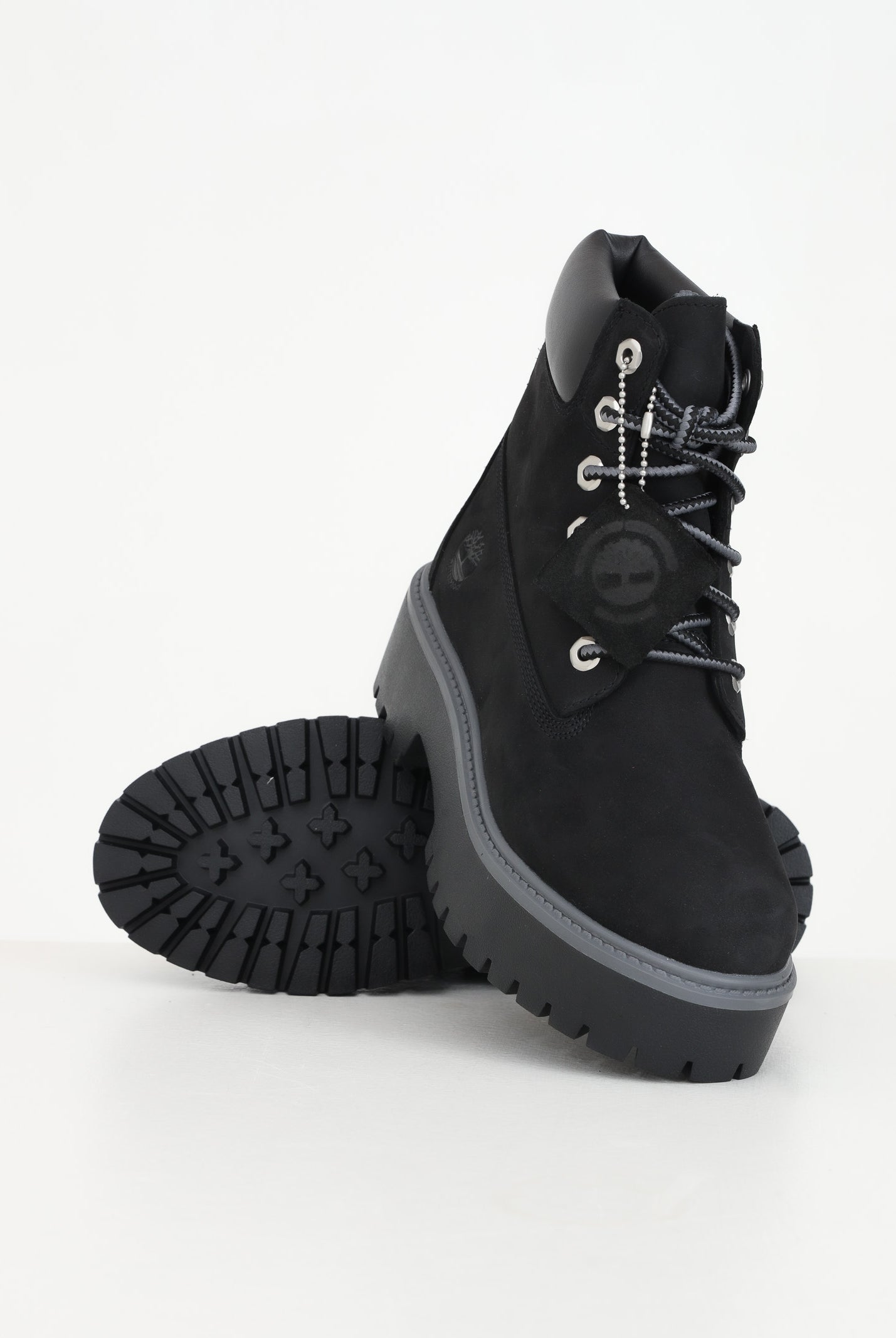 TIMBERLAND Anfibi Stone Street 6-Inch neri da donna TB1A5RH50151 . TIMBERLAND