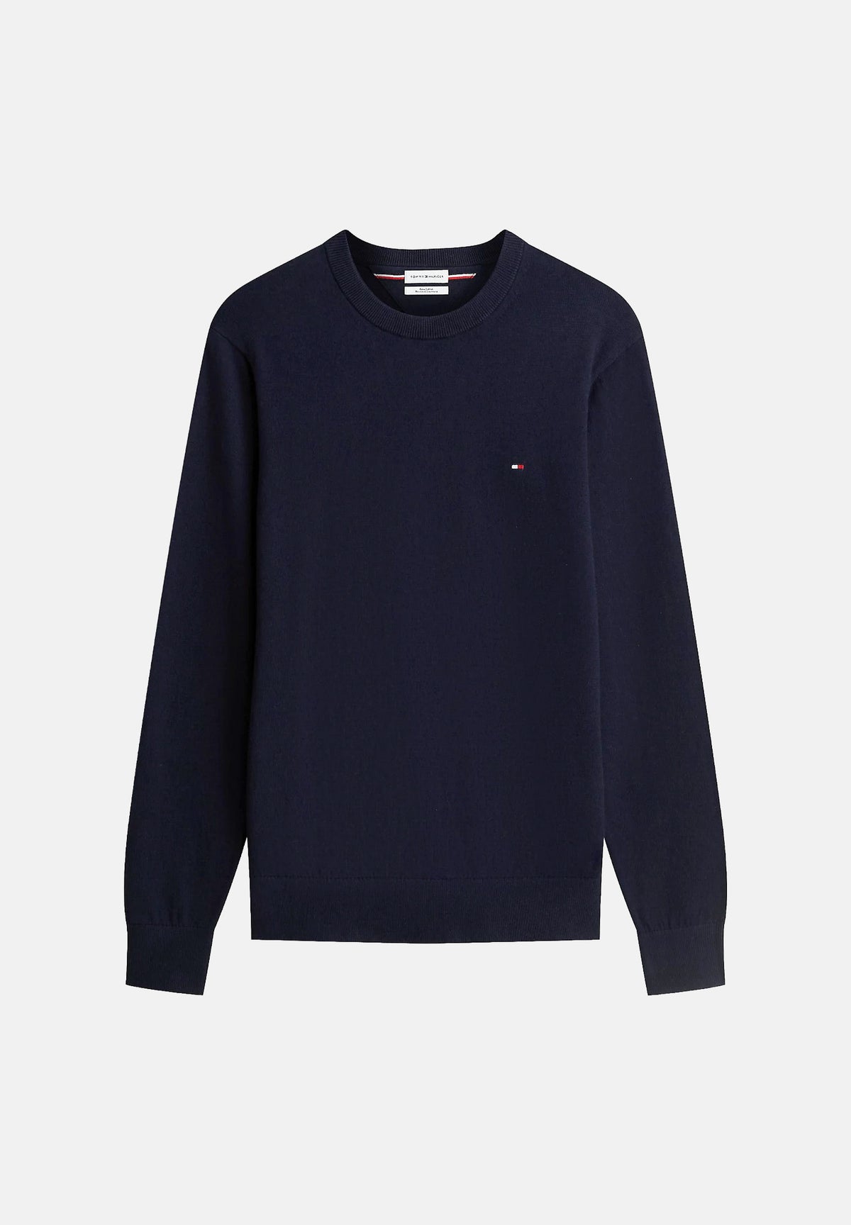 TOMMY HILFIGER Maglione girocollo TH MONOGRAM COTTON blu-navy da uomo MW0MW28046 DW5 TOMMY HILFIGER