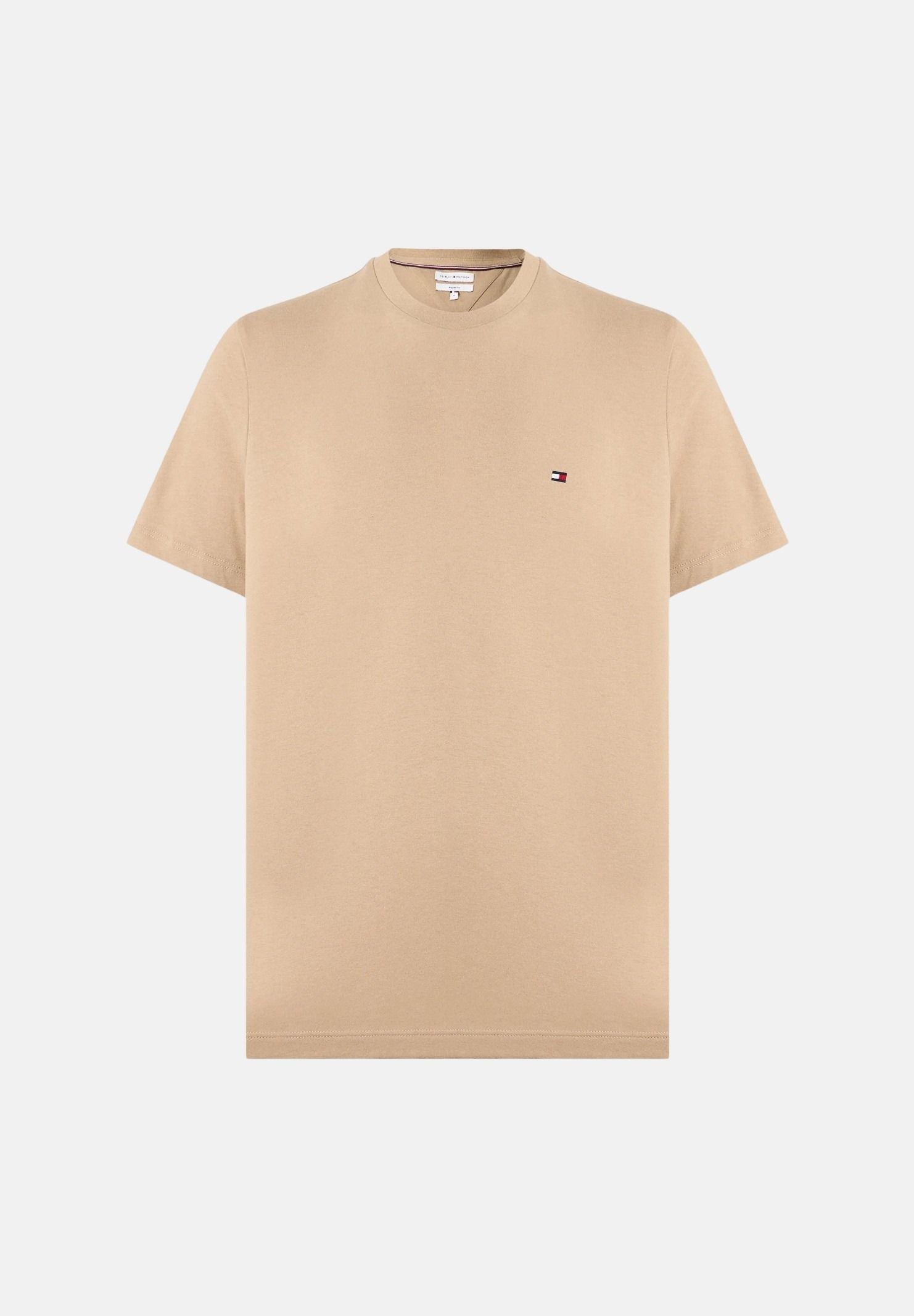 TOMMY HILFIGER T-shirt FLAG EMBROIDERY khaki beige da uomo<BR/> MW0MW39995 AEG TOMMY HILFIGER