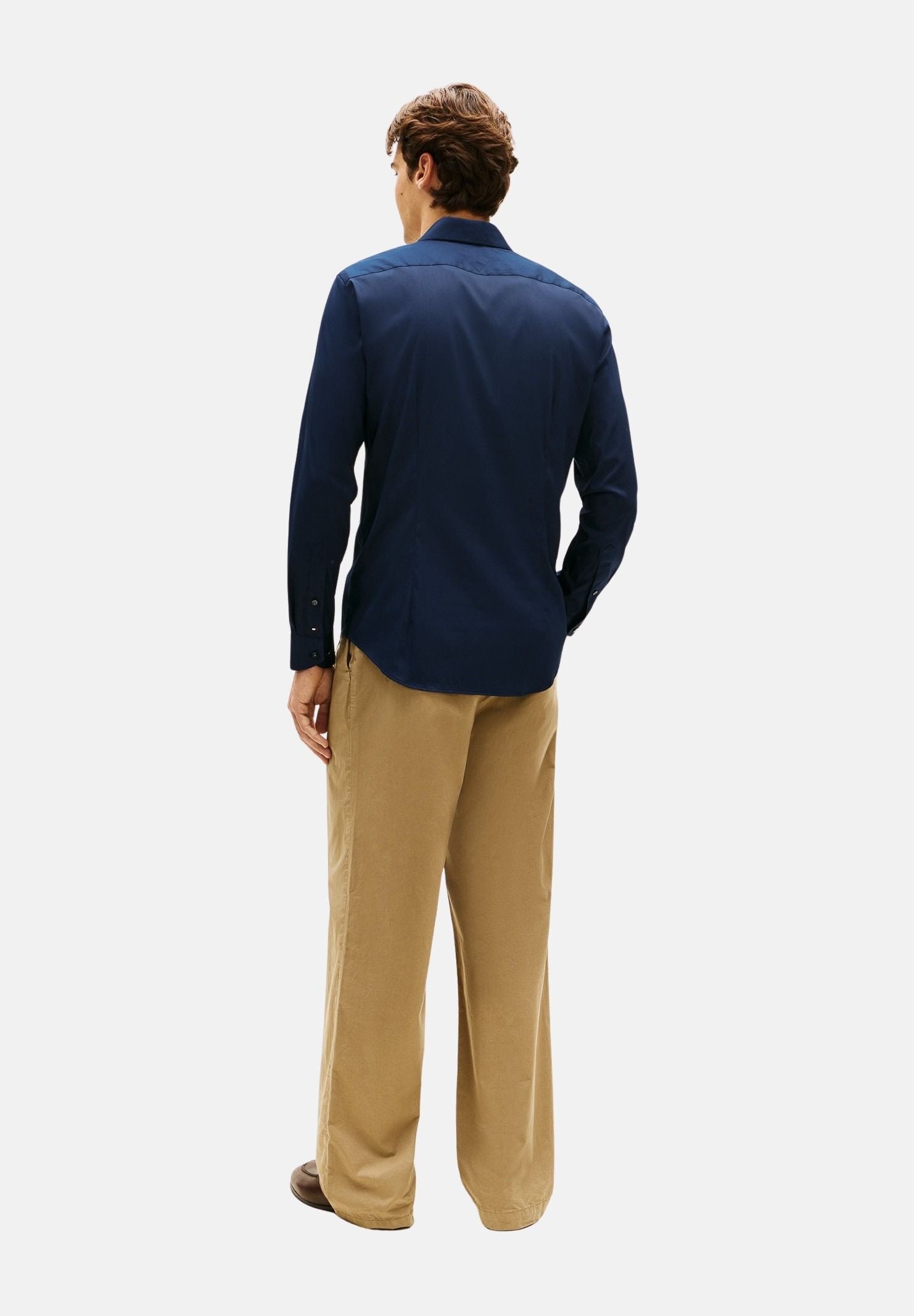 TOMMY HILFIGER Camicia TH FLEX iris blu da uomo <BR/> MW0MW42779 DCA TOMMY HILFIGER