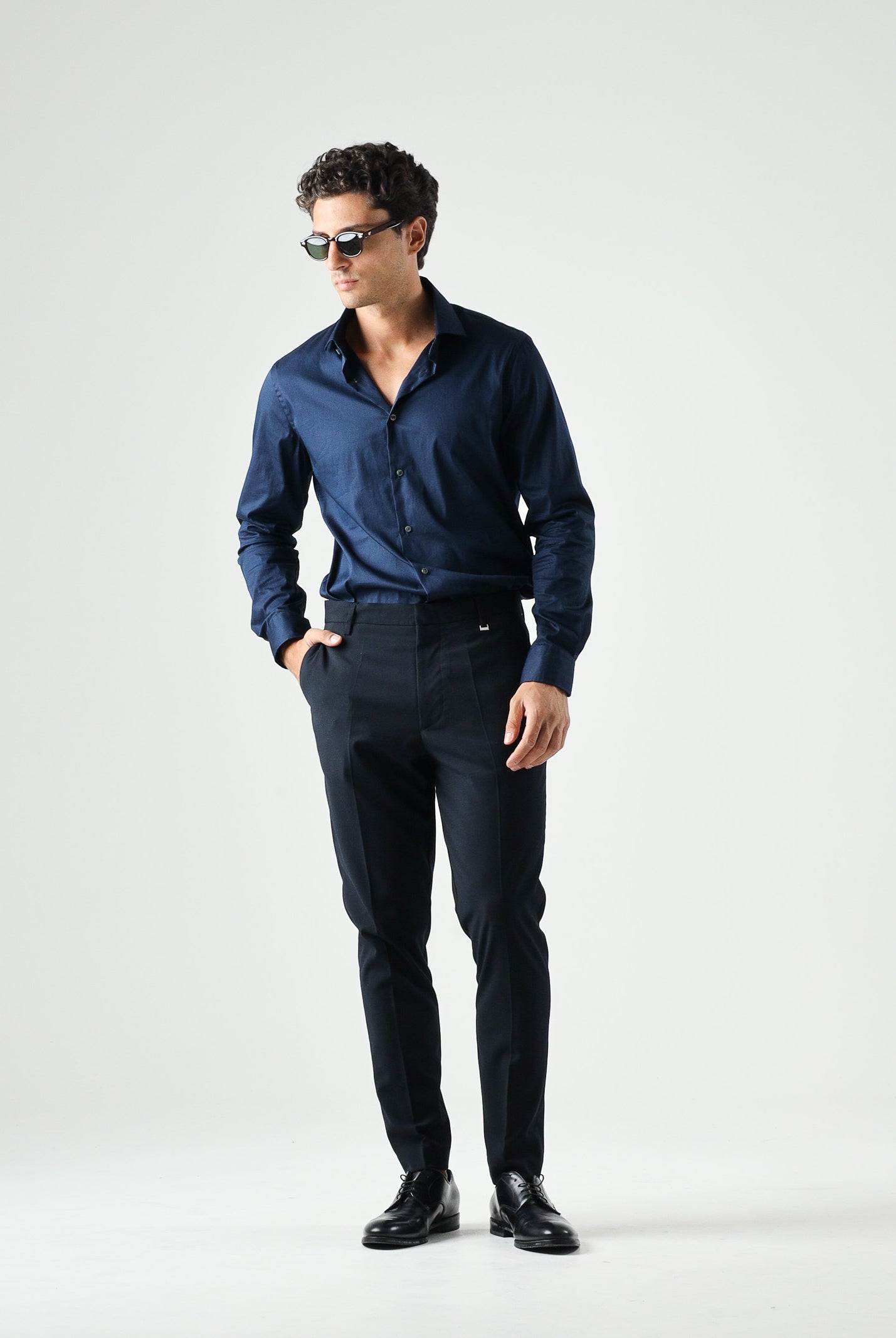 TOMMY HILFIGER Camicia TH FLEX iris blu da uomo <BR/> MW0MW42779 DCA TOMMY HILFIGER