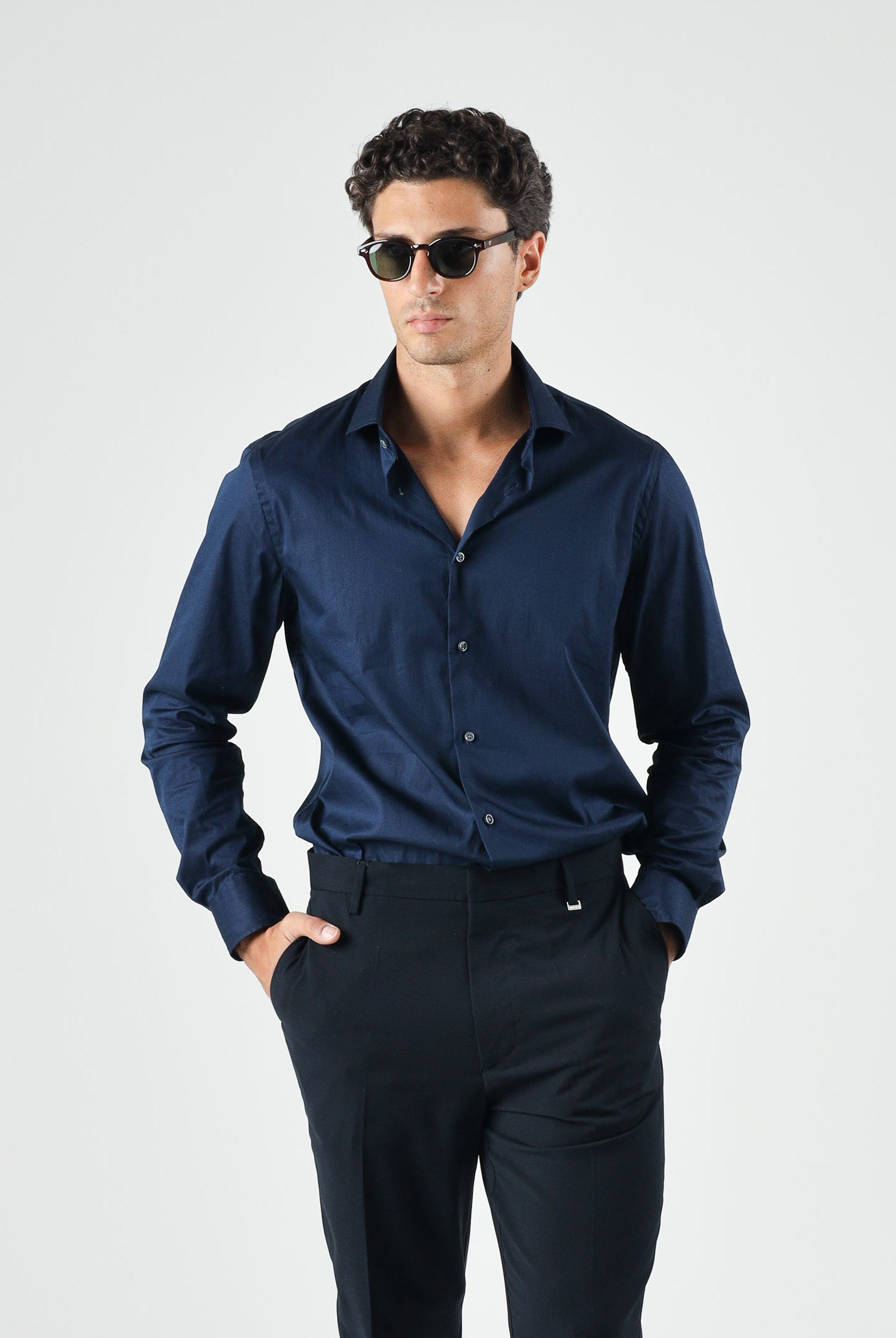 TOMMY HILFIGER Camicia TH FLEX iris blu da uomo <BR/> MW0MW42779 DCA TOMMY HILFIGER