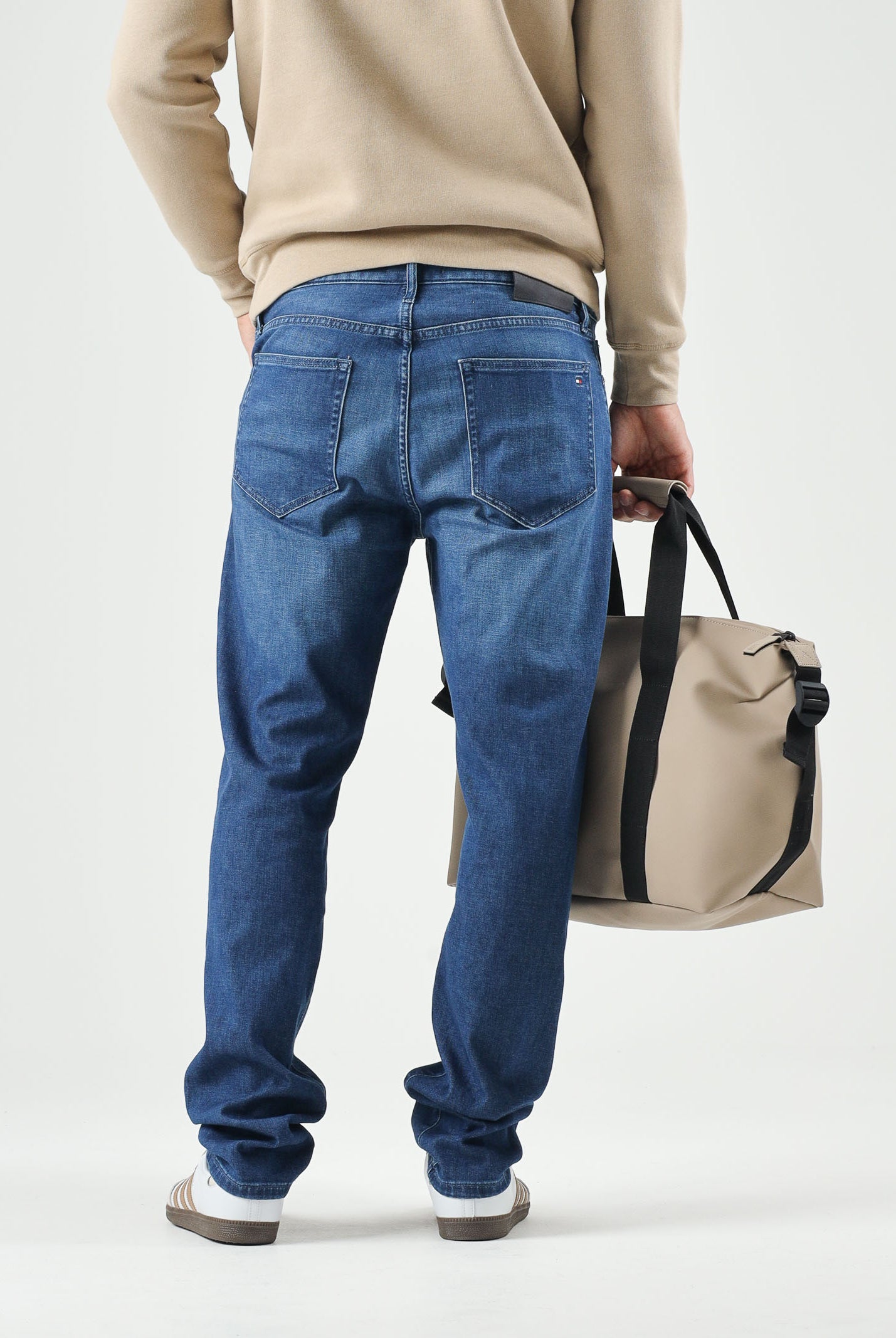 TOMMY HILFIGER Jeans DENTON , lux blu da uomo con lavaggio leggermente sfumato MW0MW43164 1A7 TOMMY HILFIGER