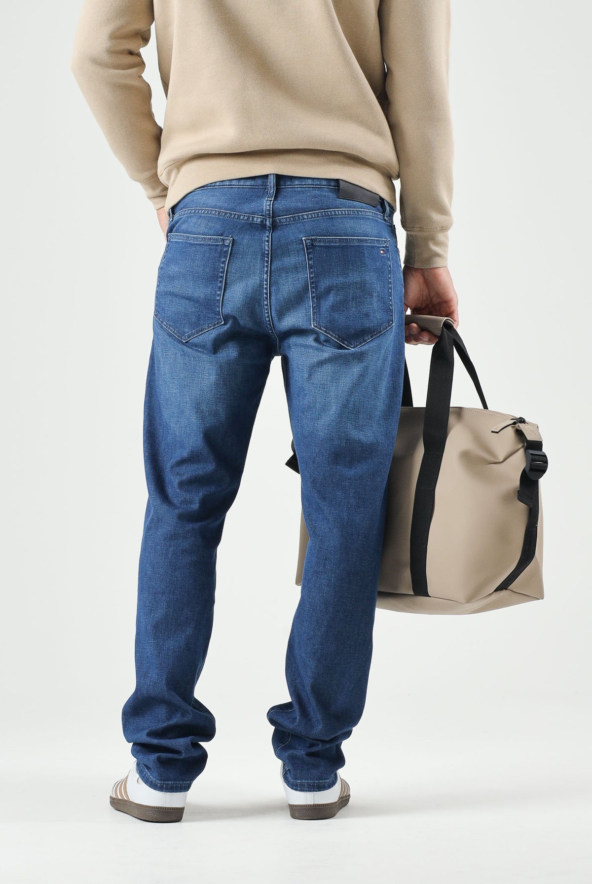 TOMMY HILFIGER Jeans DENTON , lux blu da uomo con lavaggio leggermente sfumato MW0MW43164 1A7 TOMMY HILFIGER