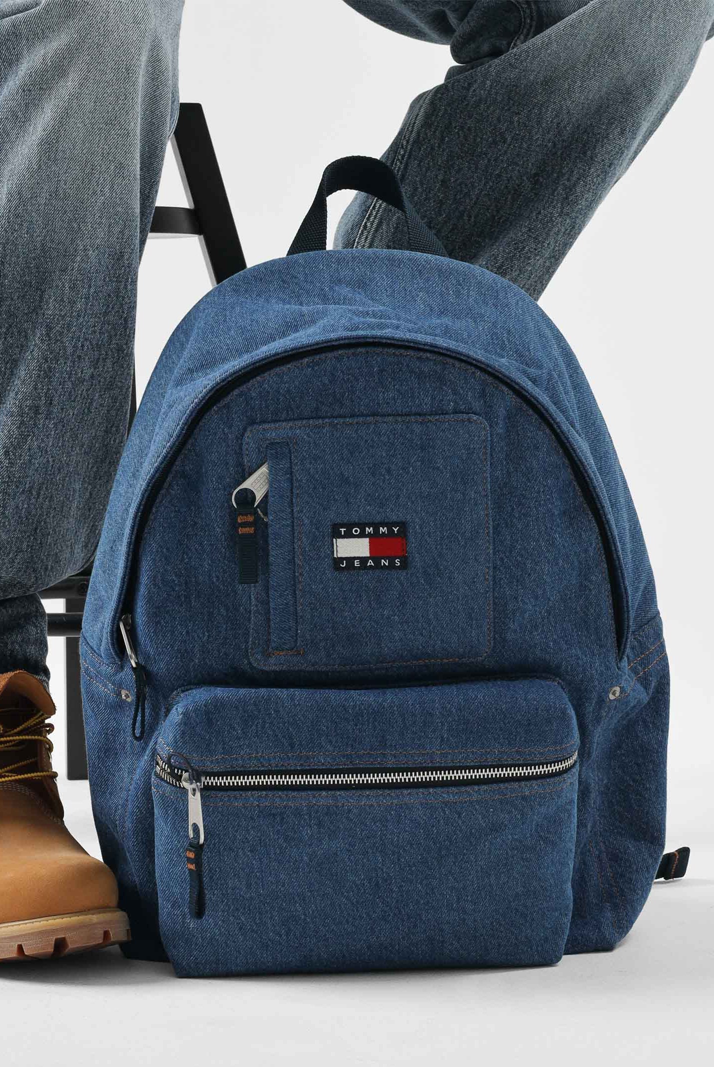 TOMMY JEANS Zaino in denim per uomo e donna AM0AM14052 1A7 TOMMY JEANS