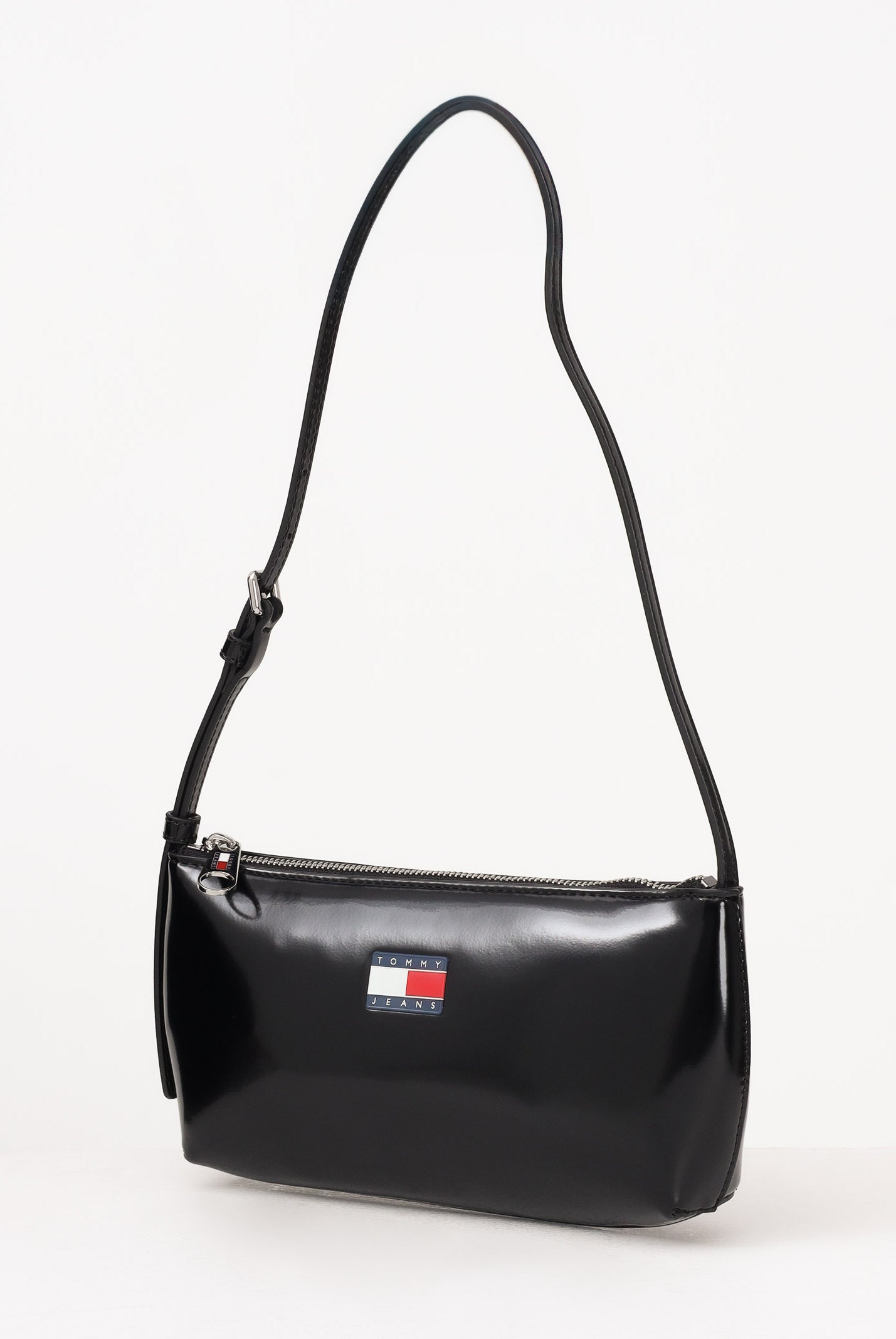 TOMMY JEANS Borsa a spalla Essential nera da donna AW0AW17866 BDS TOMMY JEANS