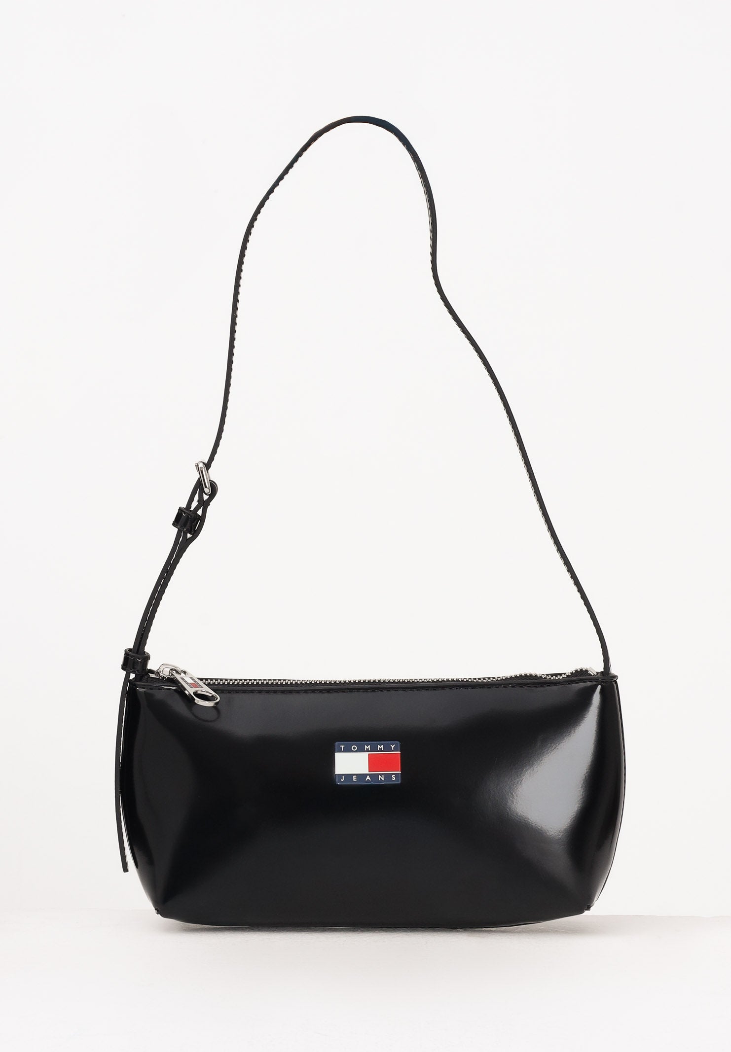 TOMMY JEANS Borsa a spalla Essential nera da donna AW0AW17866 BDS TOMMY JEANS