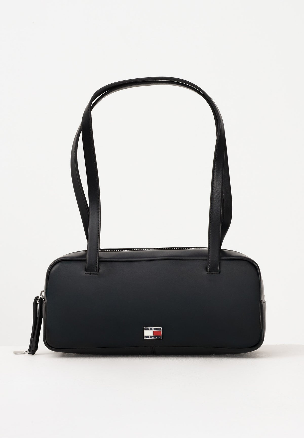 TOMMY JEANS Borsa a spalla CITY nera da donna con finitura liscia AW0AW18075 BDS TOMMY JEANS