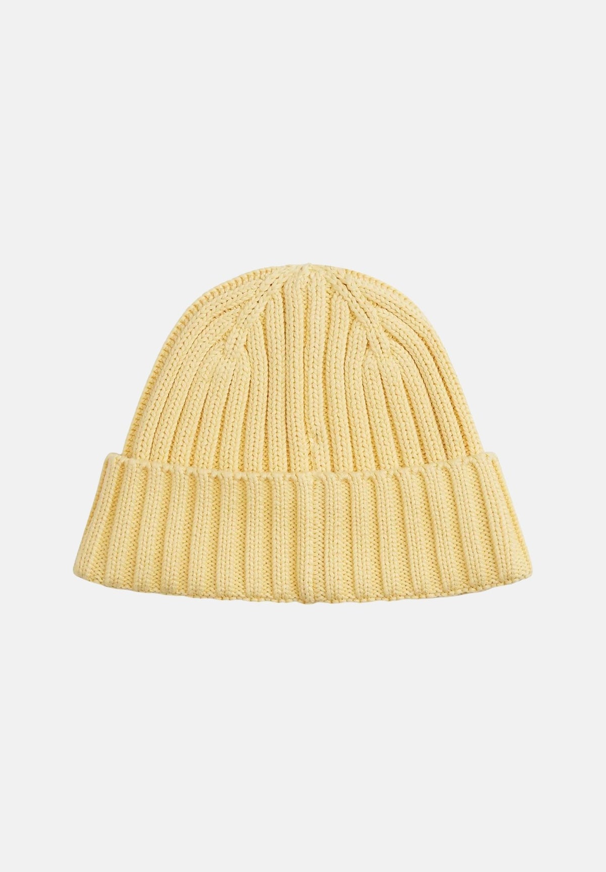 TOMMY JEANS Cappello giallo per uomo e donna con lavorazione a costine e patch logo rettangolare sul risvolto AW0AW18979 ZF9 TOMMY JEANS