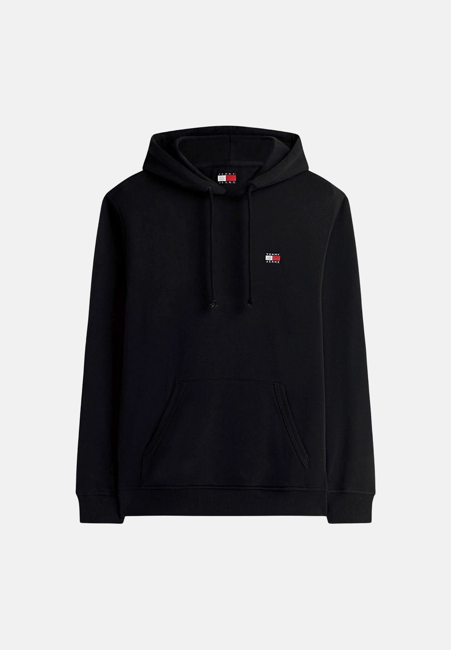 TOMMY JEANS Fellpa con cappuccio TJM Regular Badge Hoodie nera, uomo. DM0DM21922 BDS TOMMY JEANS