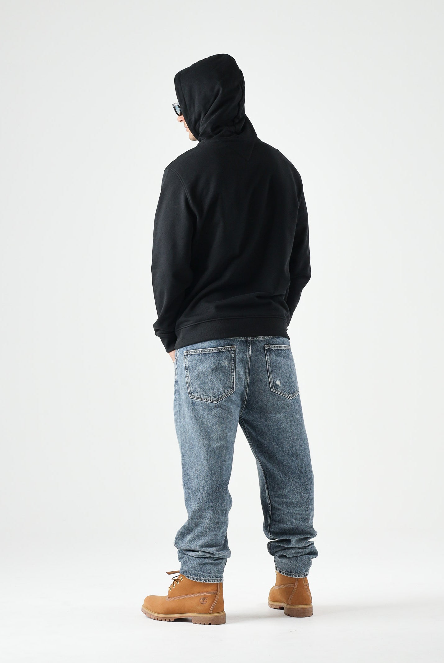 TOMMY JEANS Fellpa con cappuccio TJM Regular Badge Hoodie nera, uomo. DM0DM21922 BDS TOMMY JEANS