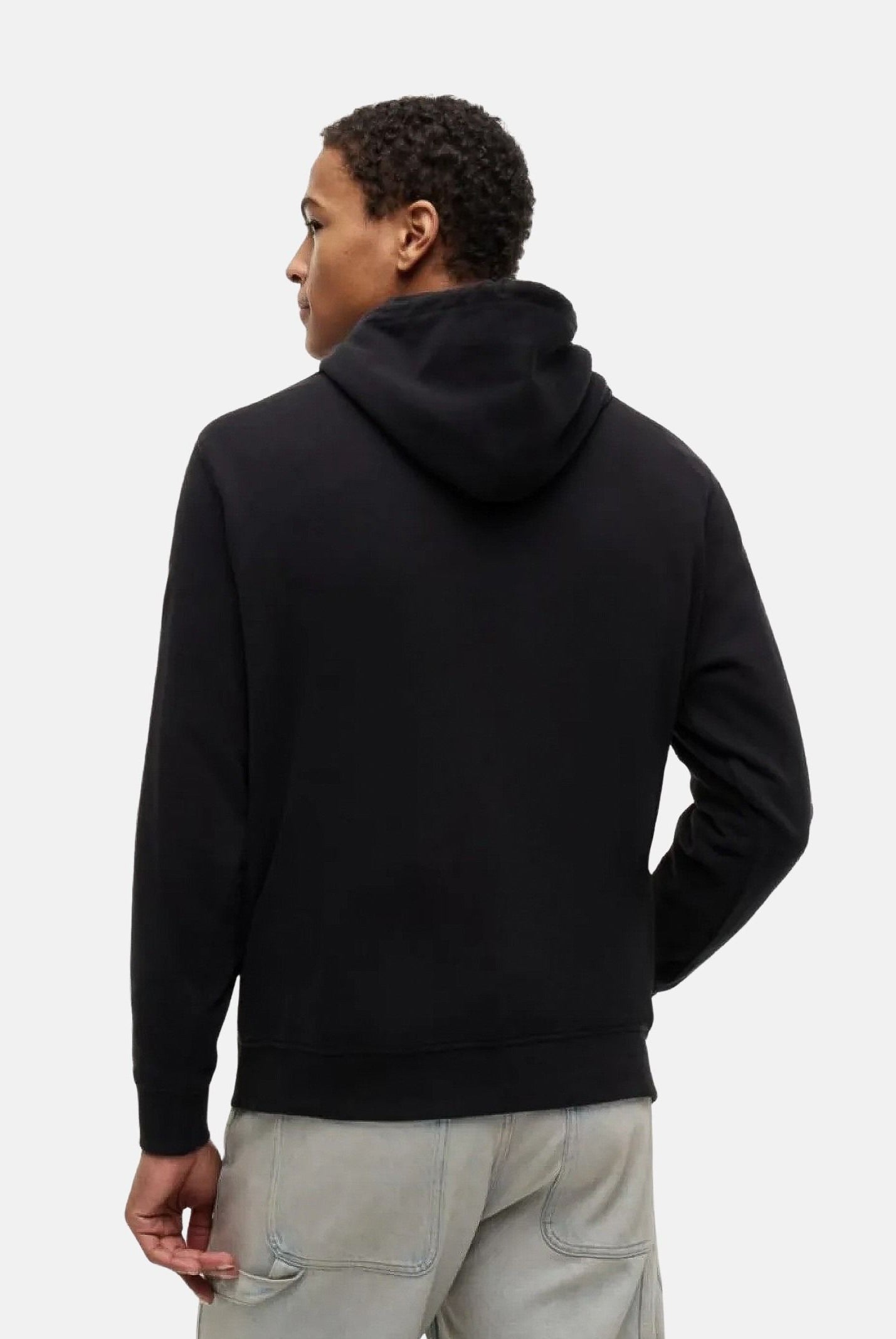 TOMMY JEANS Felpa TERRY DRAWSTRING con cappuccio nero da uomo<BR/> DM0DM22680 BDS TOMMY JEANS