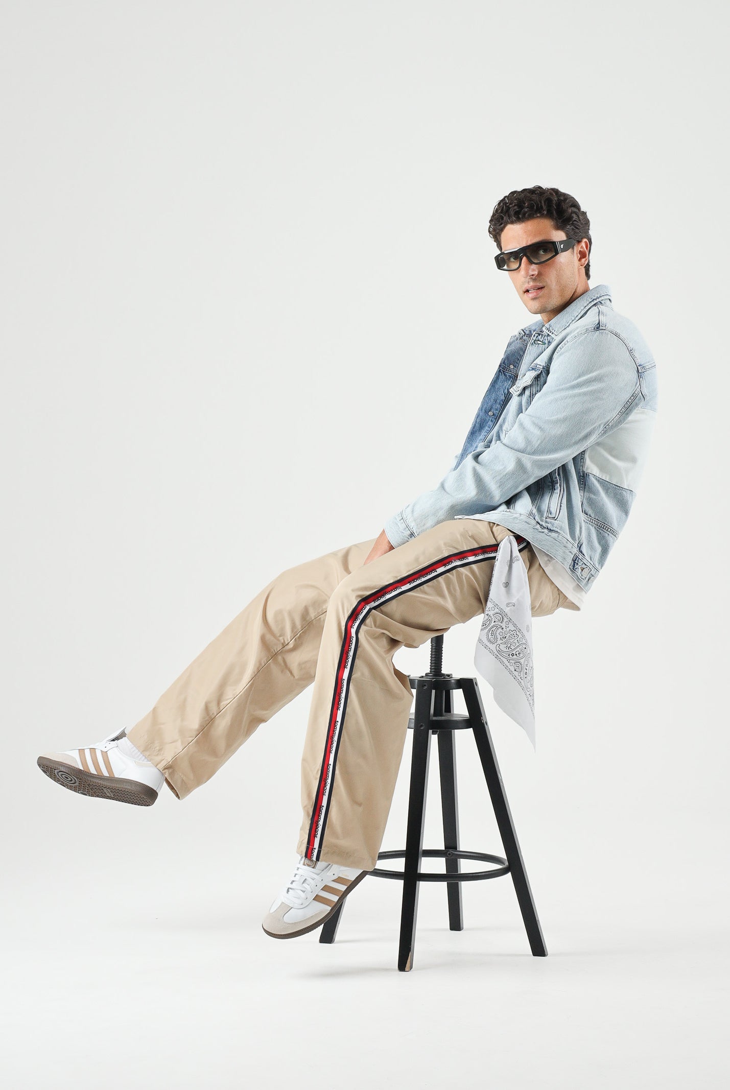 TOMMY JEANS Pantaloni JAMIE gold beige, da uomo<BR/> DM0DM23123 AB9 TOMMY JEANS