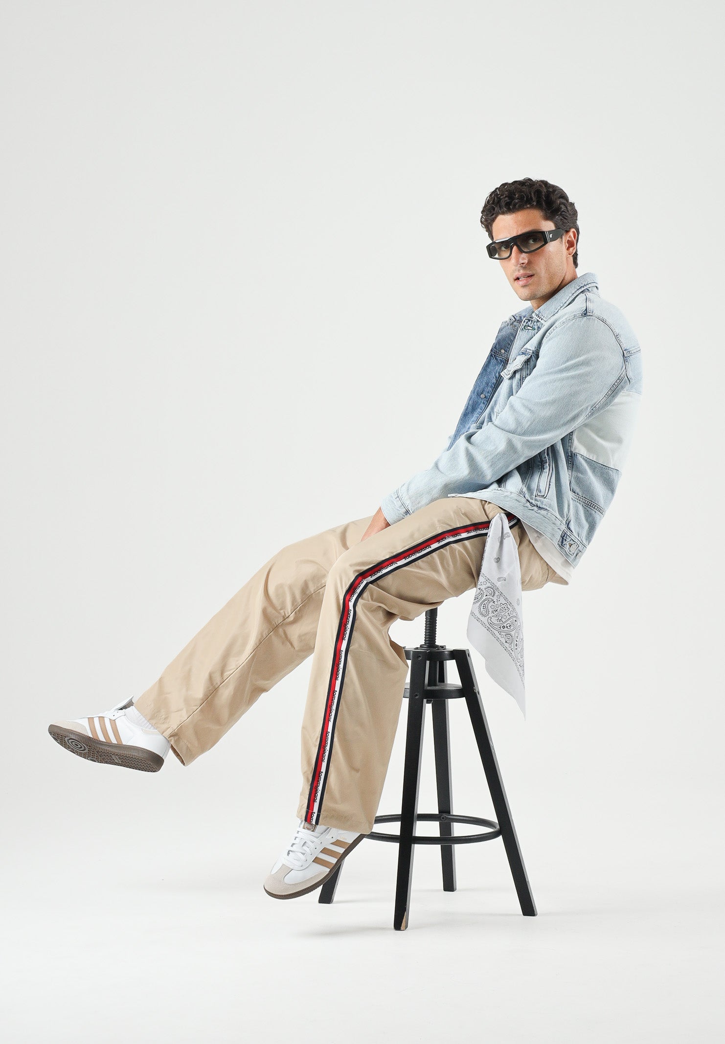 TOMMY JEANS Pantaloni JAMIE gold beige, da uomo<BR/> DM0DM23123 AB9 TOMMY JEANS