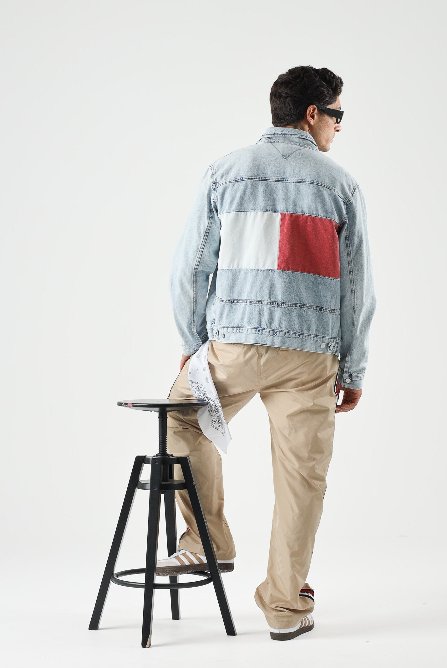 TOMMY JEANS Pantaloni JAMIE gold beige, da uomo<BR/> DM0DM23123 AB9 TOMMY JEANS