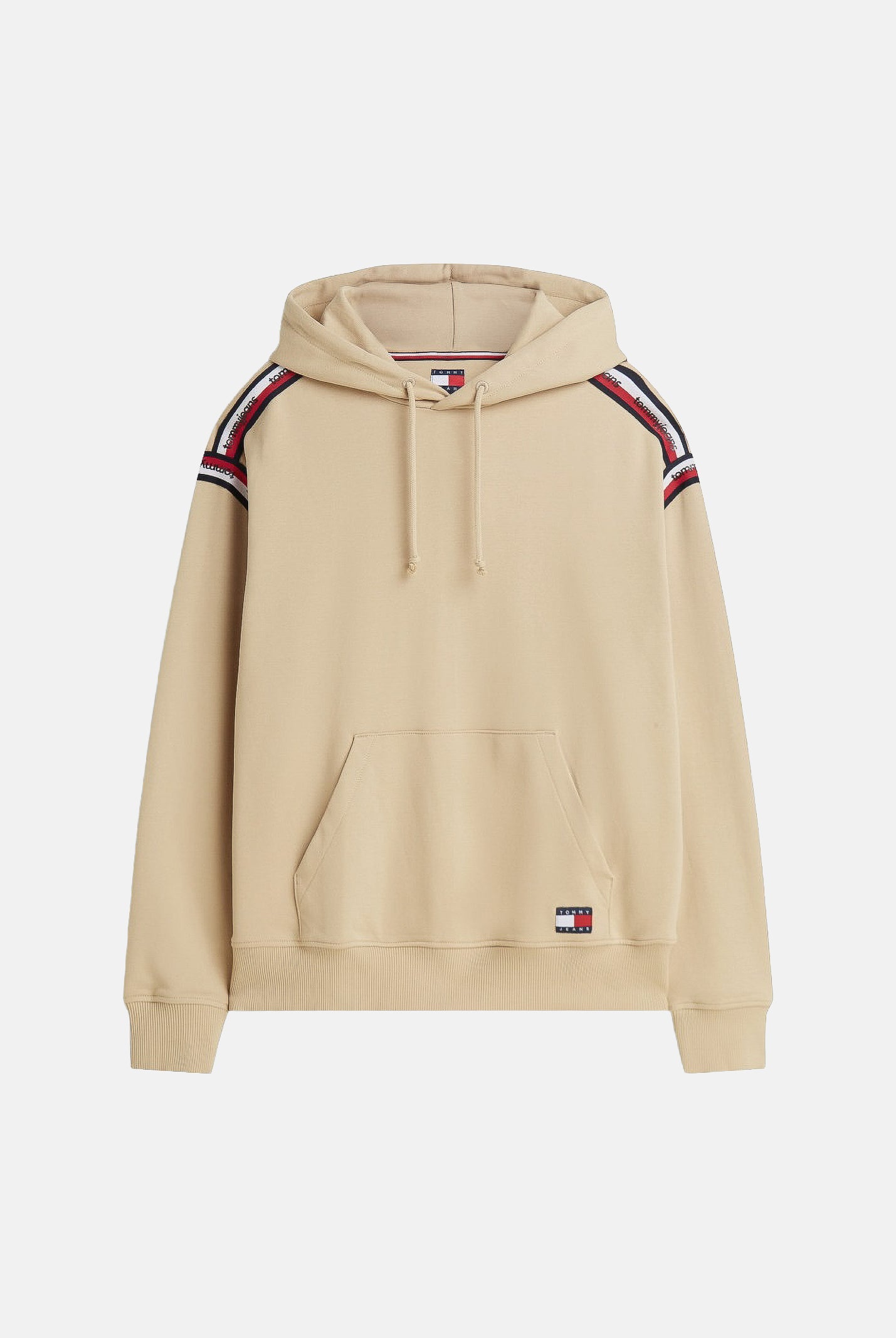 TOMMY JEANS Felpa TJM RELAXED con cappuccio gentle gold beige da uomo<BR/> DM0DM23155 AB9 TOMMY JEANS