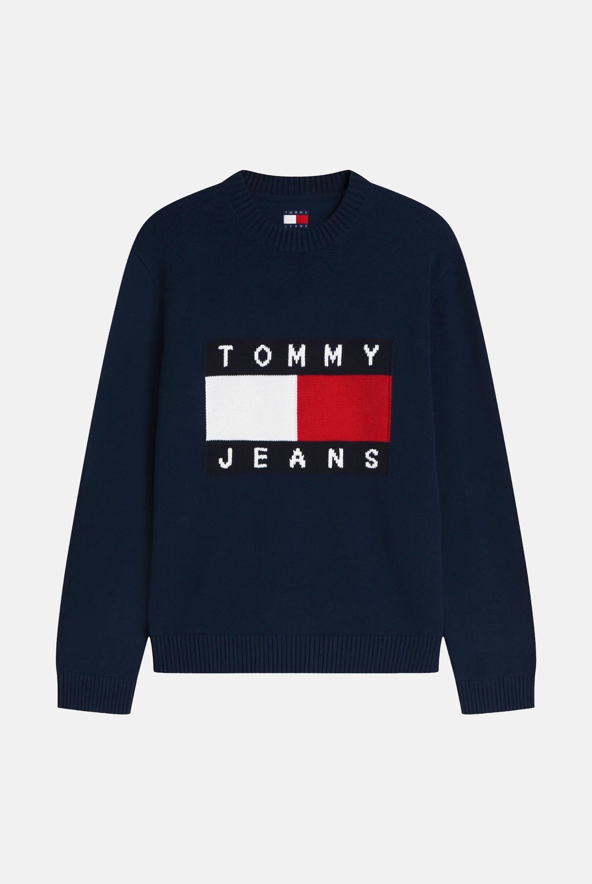 TOMMY JEANS Maglione girocollo Dark Night Navy, blu scuro da uomo DM0DM23413 C1G TOMMY JEANS