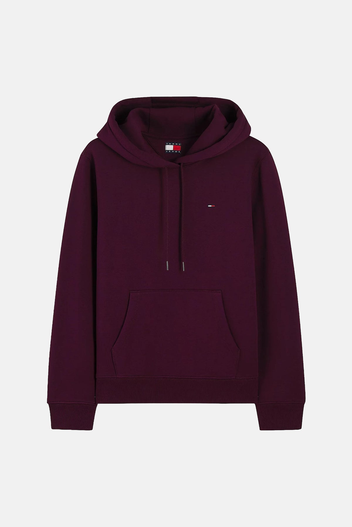 TOMMY JEANS Felpa con cappuccio bordeaux da donna rifinita da logo DW0DW19958 V11 TOMMY JEANS