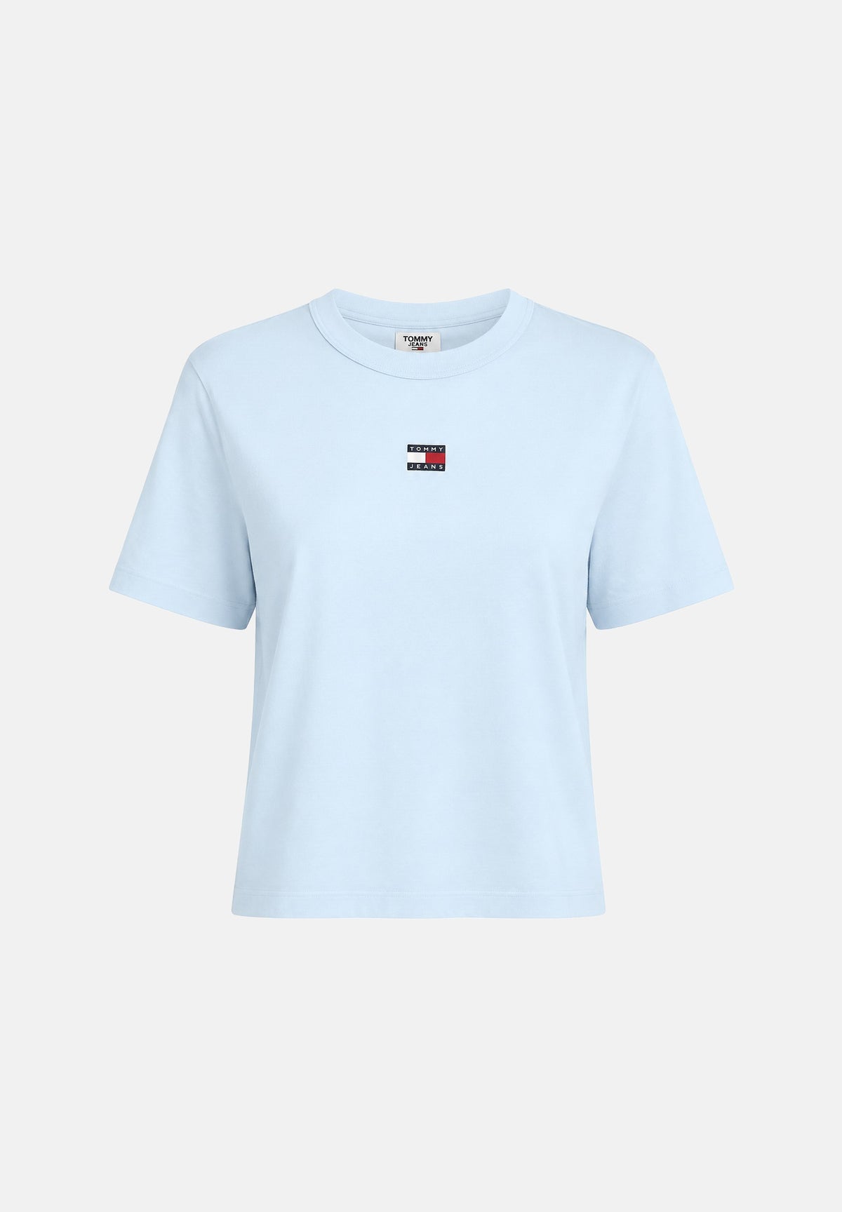 TOMMY JEANS T-shirt BADGE BOXY celeste-azzurro da donna <BR/> DW0DW22202 C1R TOMMY JEANS