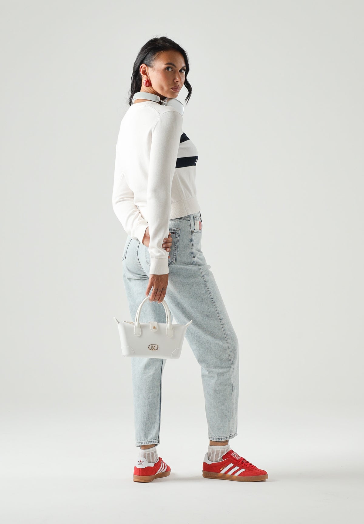 TOMMY JEANS Maglia girocollo JUMPER ANCIENT bianco/panna donna. DW0DW22930 YBH TOMMY JEANS