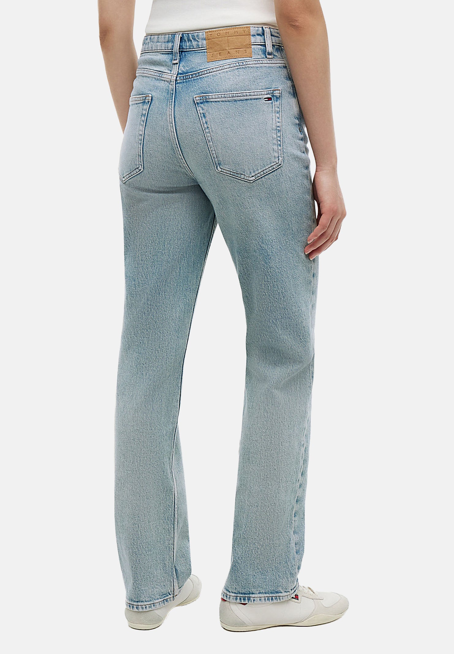 TOMMY JEANS Jeans Vintage High Rise Slim Straight Jeans Denim Light denim chiaro donna. DW0DW23035 1AB TOMMY JEANS