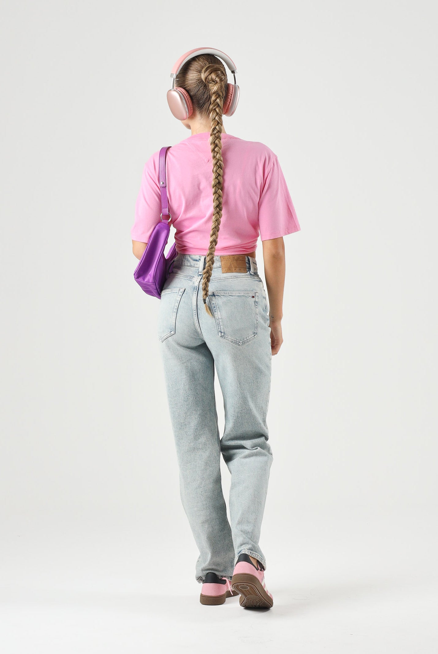 TOMMY JEANS Jeans Vintage High Rise Slim Straight Jeans Denim Light denim chiaro donna. DW0DW23035 1AB TOMMY JEANS