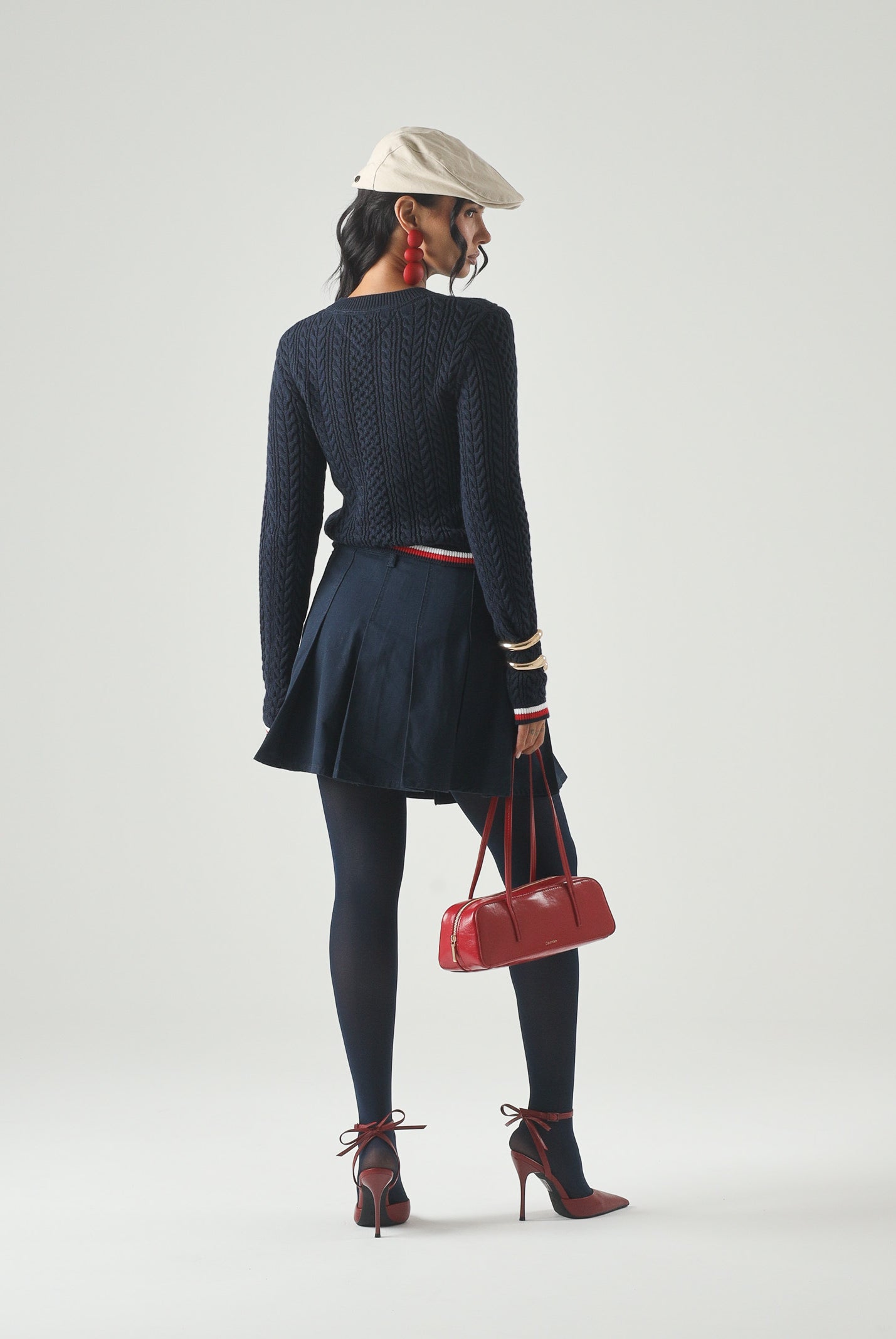 TOMMY JEANS minigonna a pieghe Short Skirt Dark Night Navy blu donna DW0DW23149 C1G TOMMY JEANS