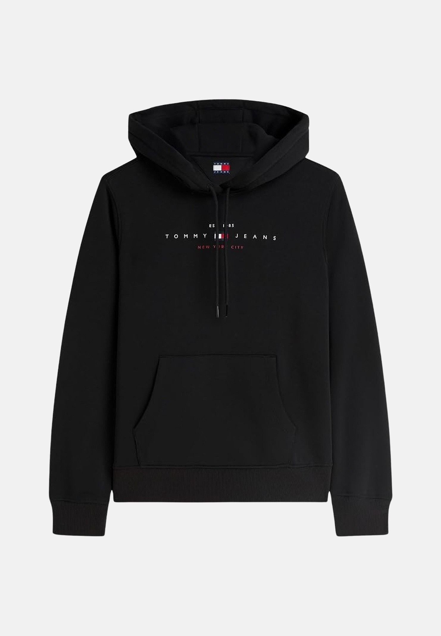 TOMMY JEANS Felpa con cappuccio black nero, colore basico nero, DW0DW23485 BDS TOMMY JEANS