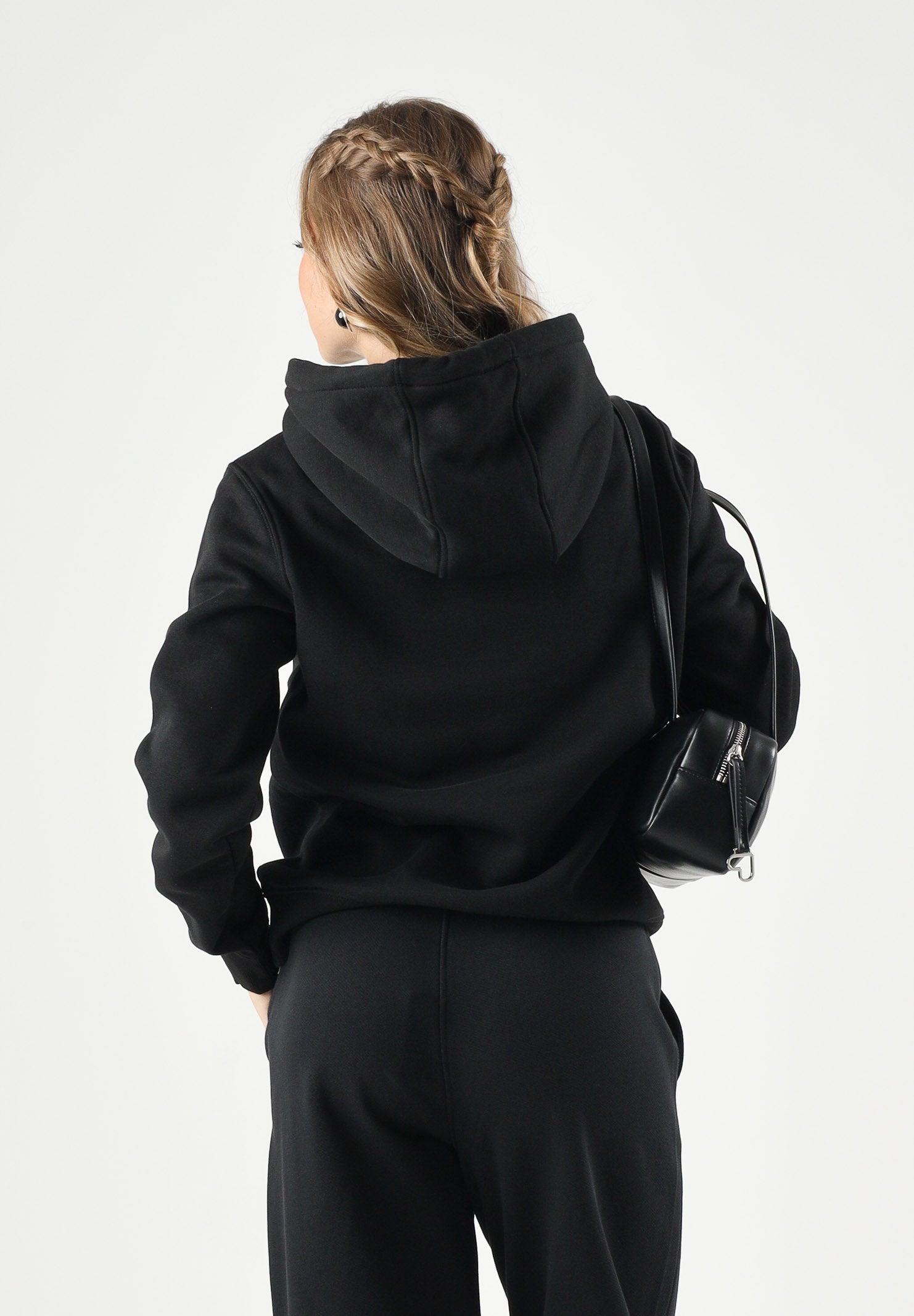 TOMMY JEANS Felpa con cappuccio black nero, colore basico nero, DW0DW23485 BDS TOMMY JEANS