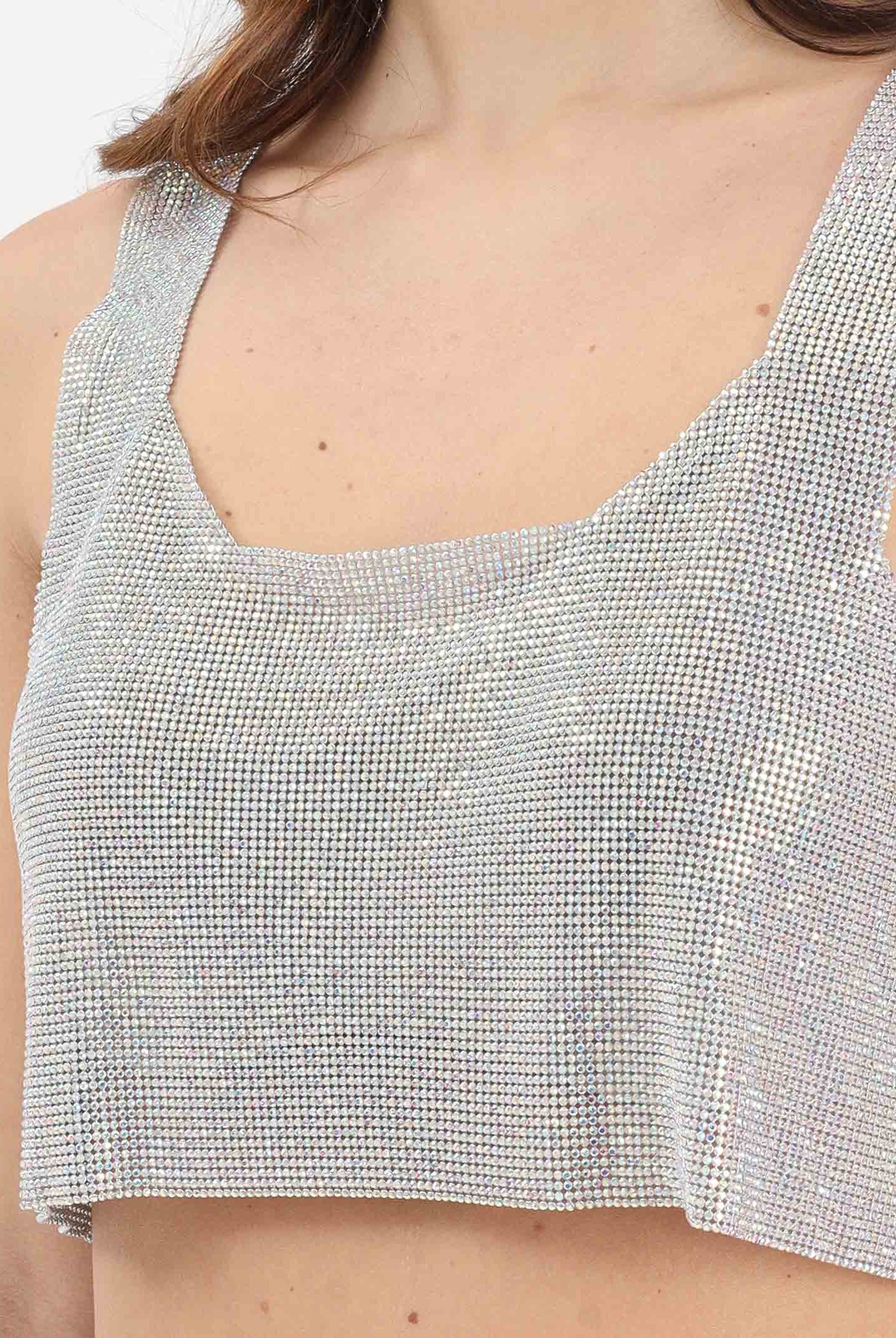 TWENTY FOURHAITCH Top elegante Atene Crystal argento da donna A0092CRY62P CR TWENTY FOURHAITCH